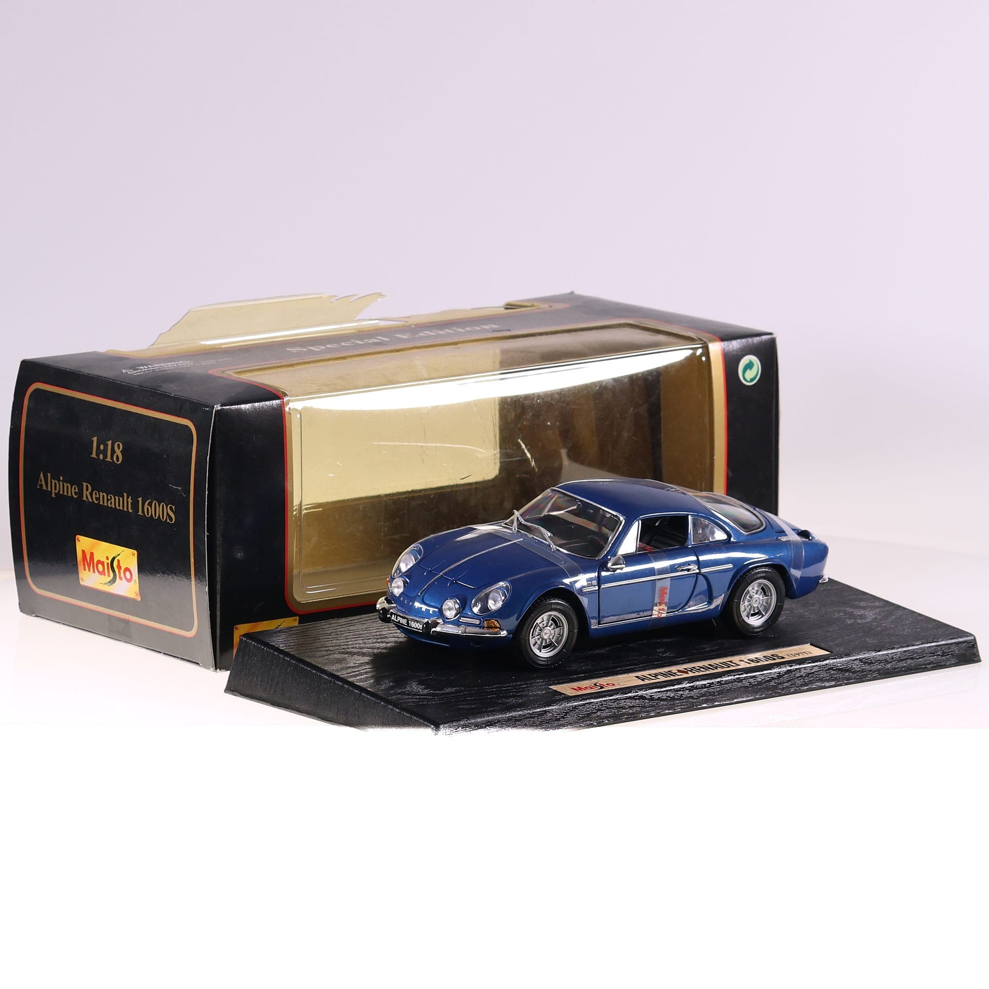 Maisto Renault Alpine 1600S (1971) 1/18 Bleu Grade B avec boîte