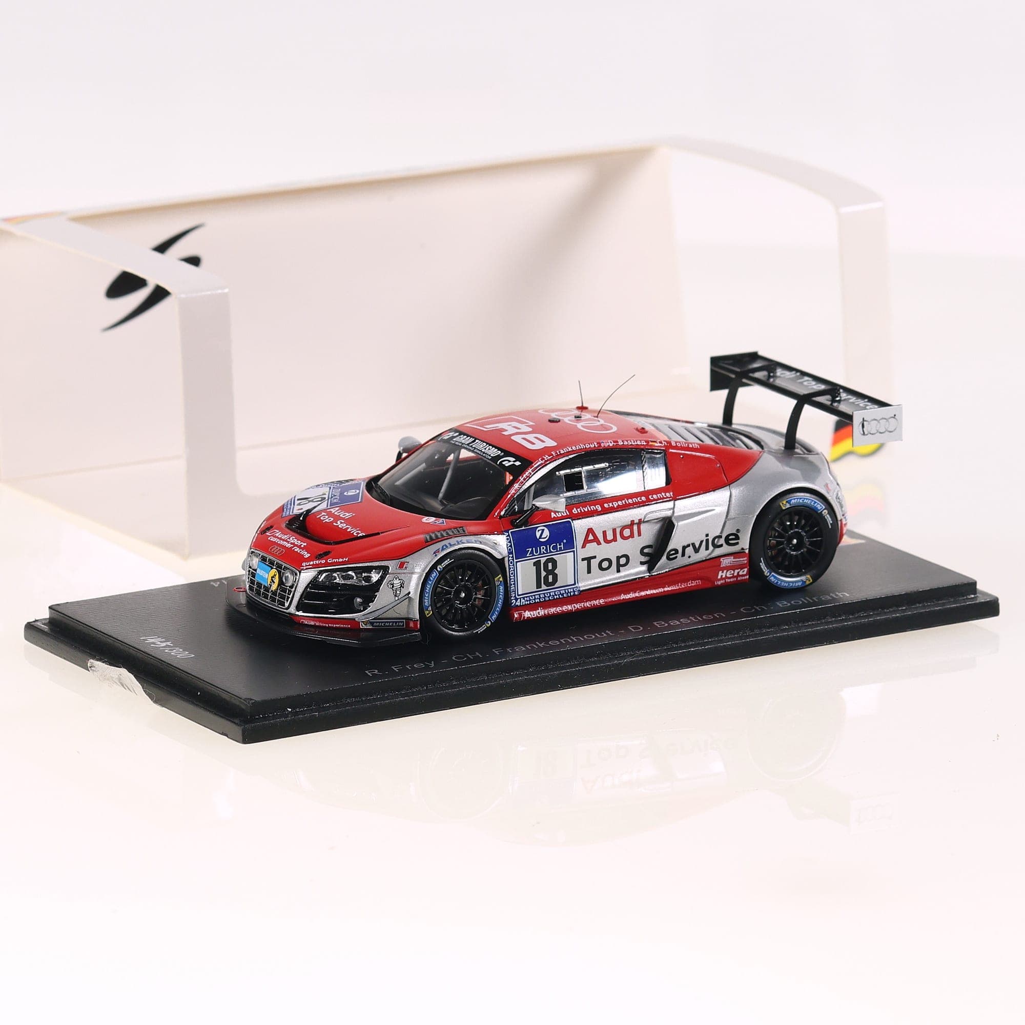 Spark SG141 Audi R8 LMS ultra ADAC 24h Nürburgring #18 2014 1/43 Bicolore avec b