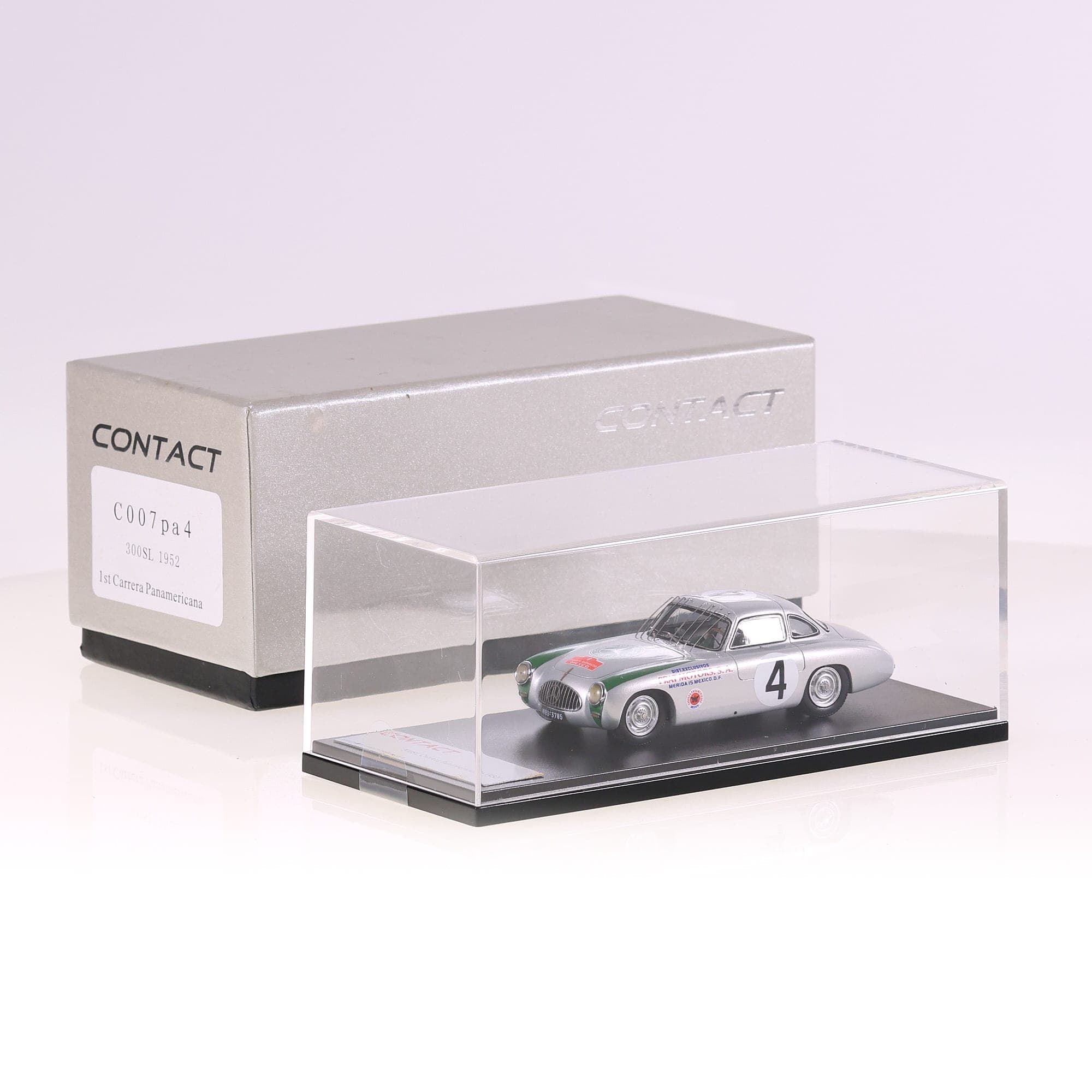 Contact Mercedes-Benz C007 pa 300 SL 1952 'CARRERA PANAMERICANA' #4 1/43 Gris — photo 1