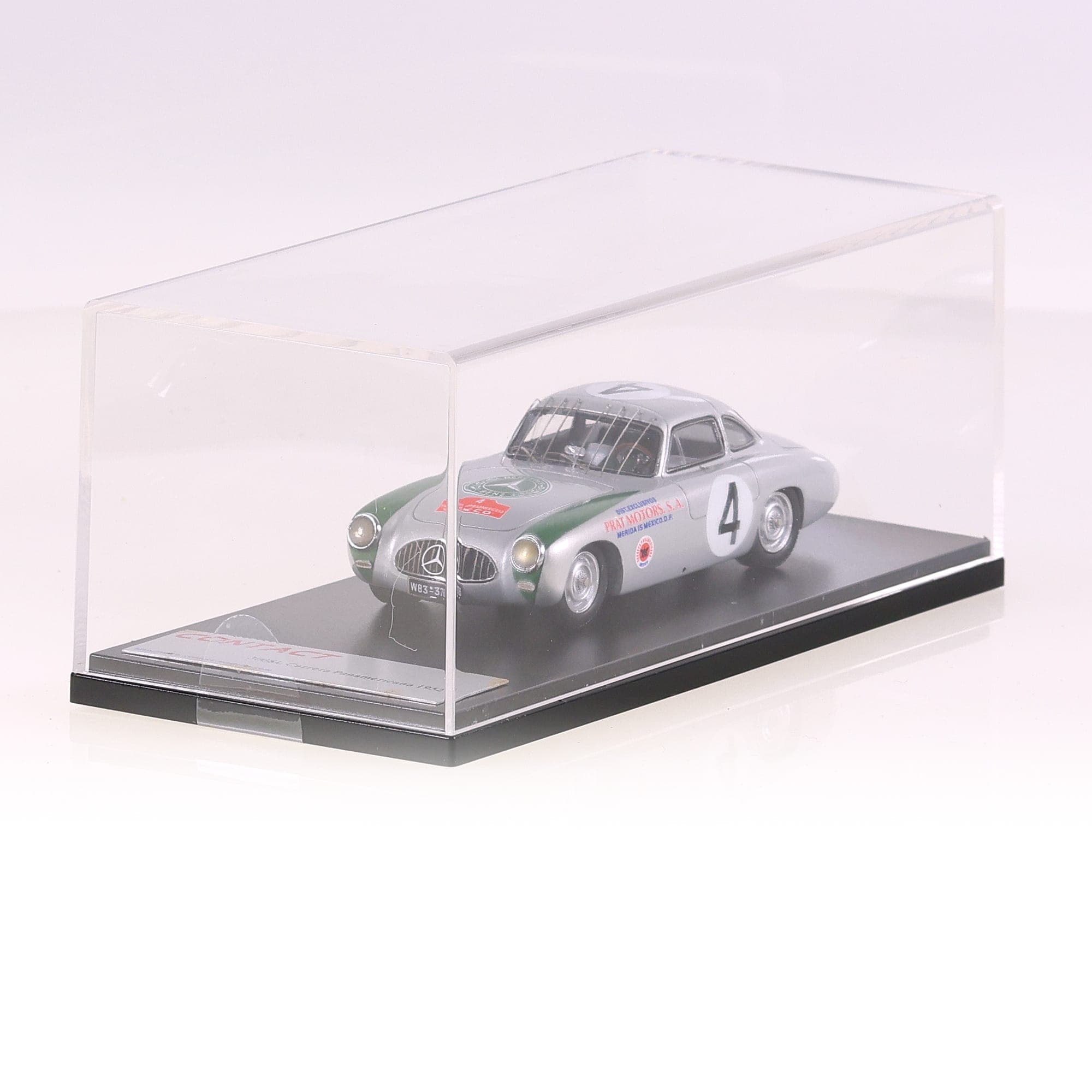 Contact Mercedes-Benz C007 pa 300 SL 1952 'CARRERA PANAMERICANA' #4 1/43 Gris — miniature 9