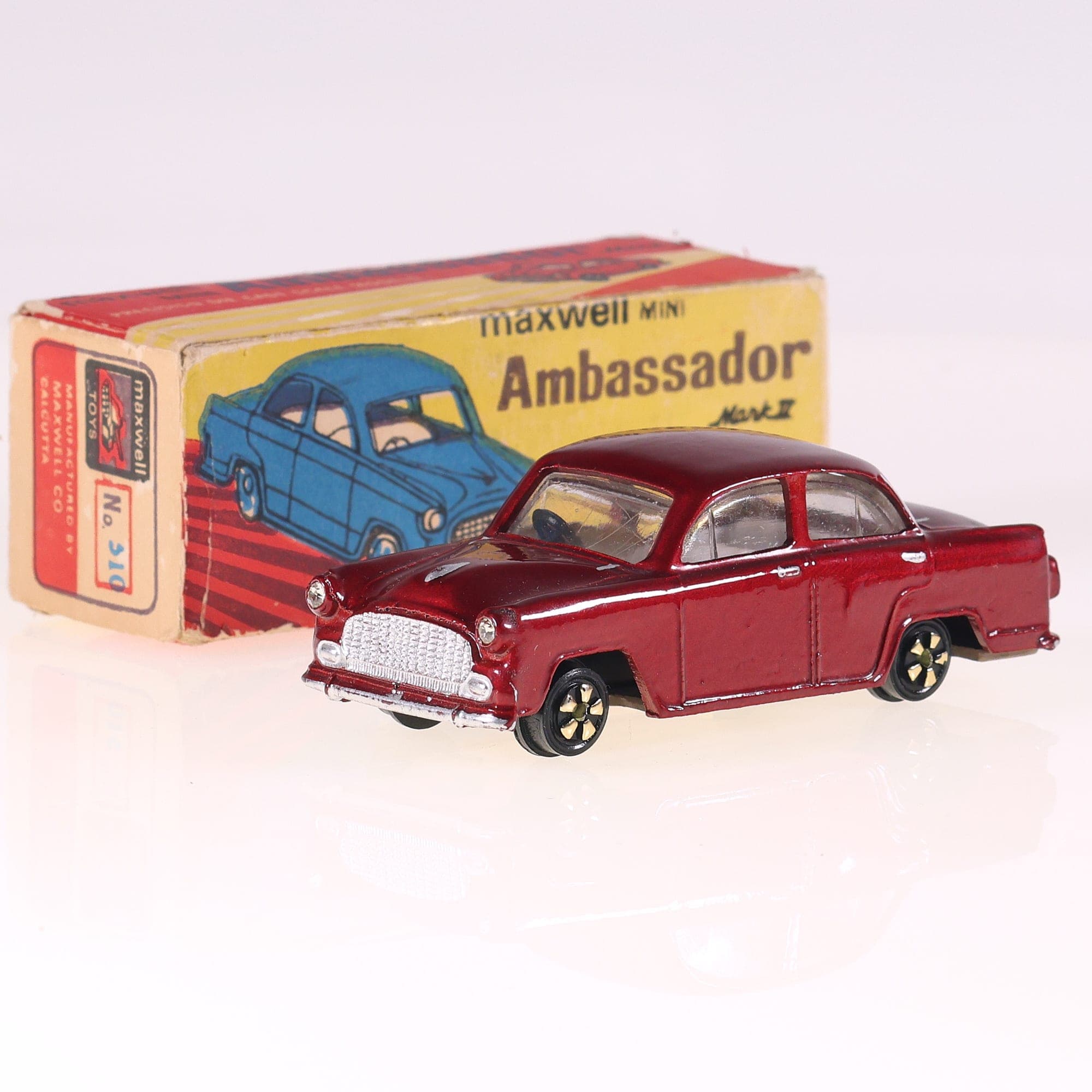 Maxwell Mini n°310 Ambassador Mark II 1/43 rouge bordeaux avec boîte — photo 1