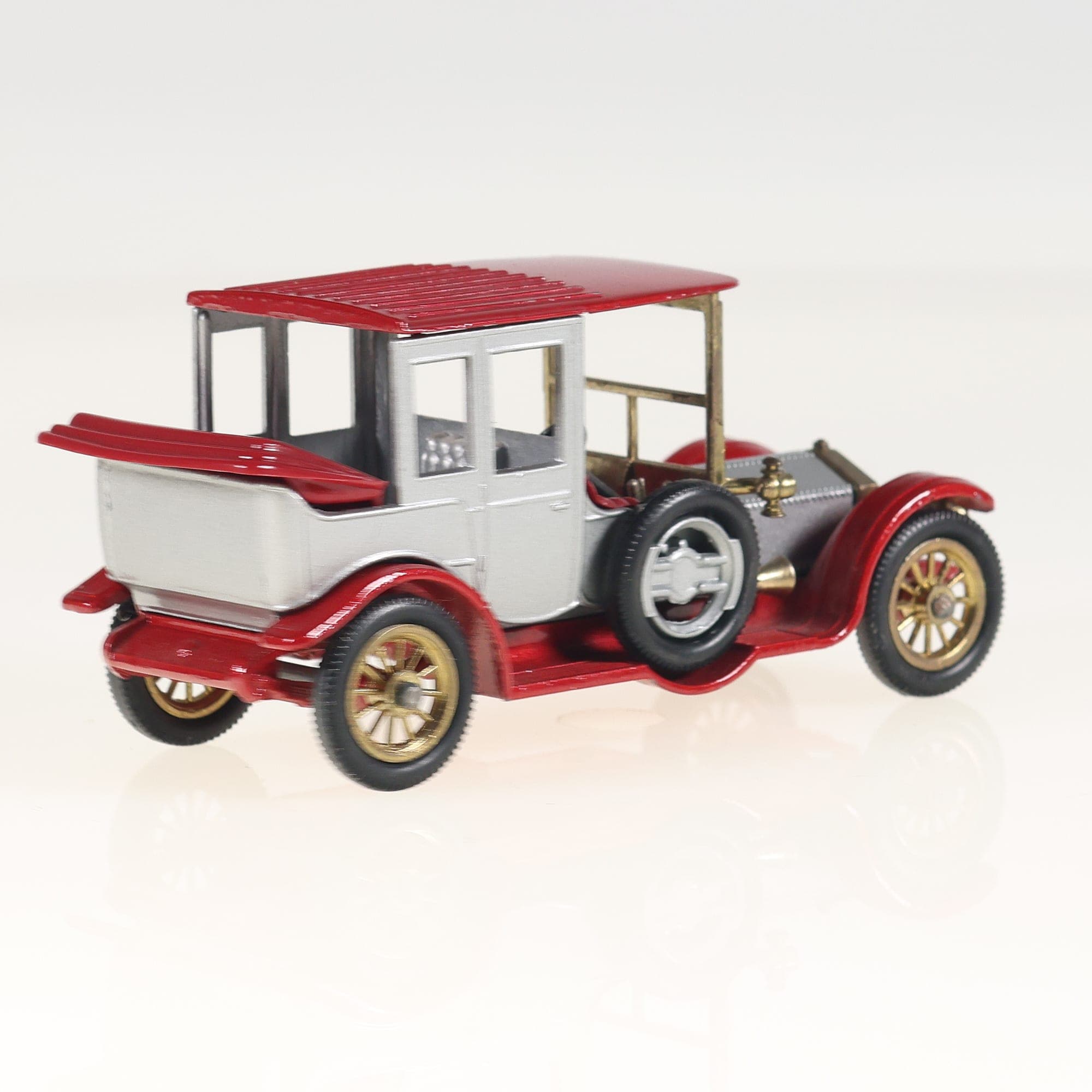 Matchbox Y-7 Rolls-Royce 1912 Rolls-Royce 1/48 Rouge et argent avec boîte — miniature 9