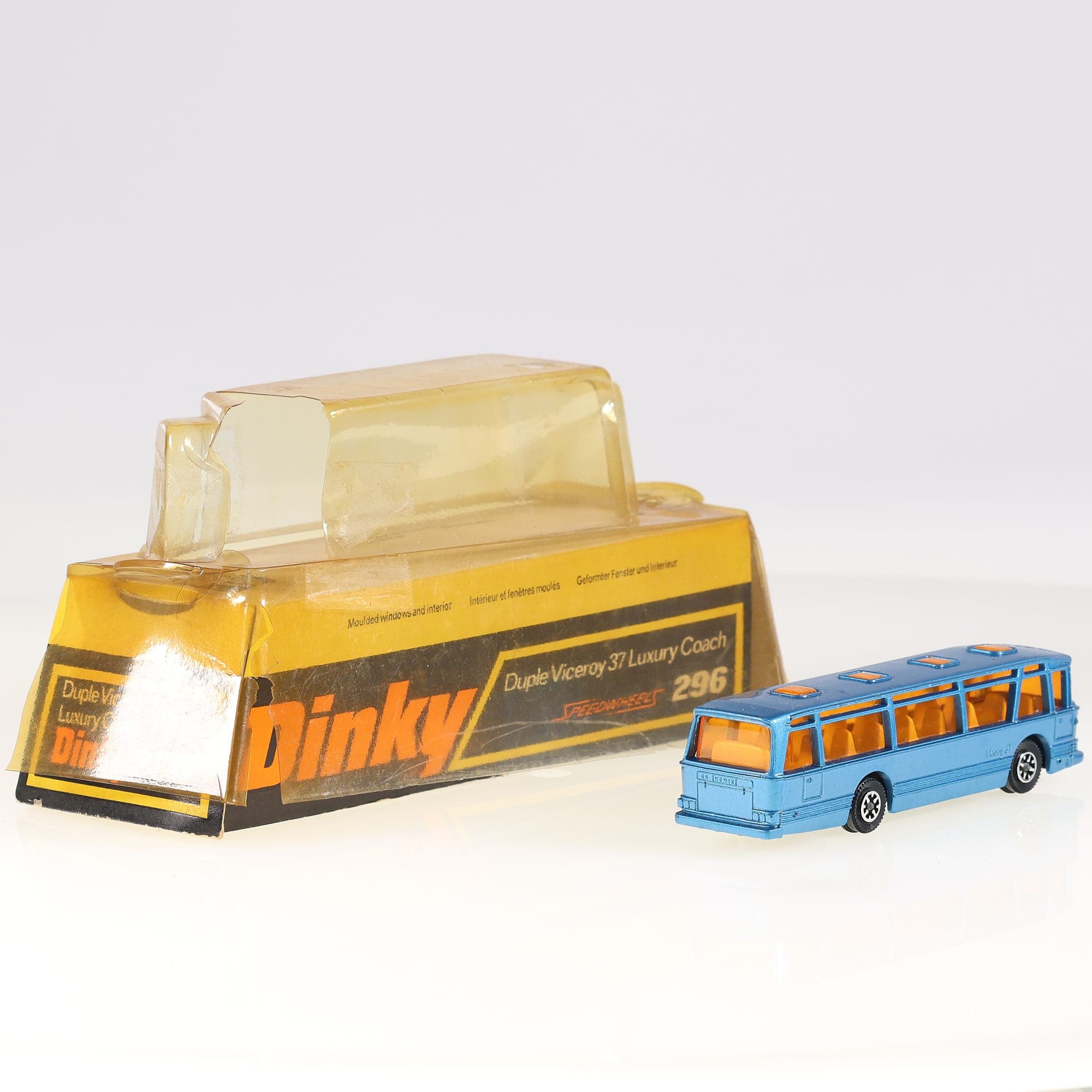 Dinky 296 Duple Viceroy 37 Luxury Coach 1/76 Bleu Grade B avec boîte — photo 1