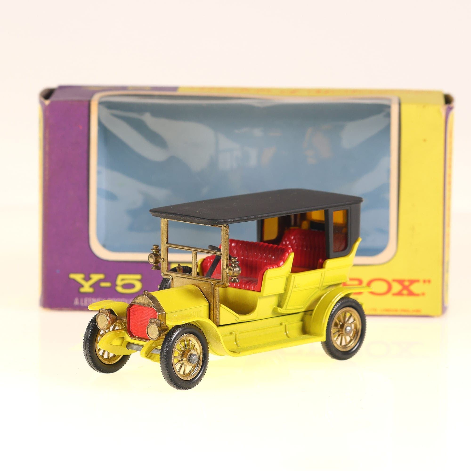 Matchbox Y-5 Peugeot 1907 Peugeot 1/43 Jaune avec boîte