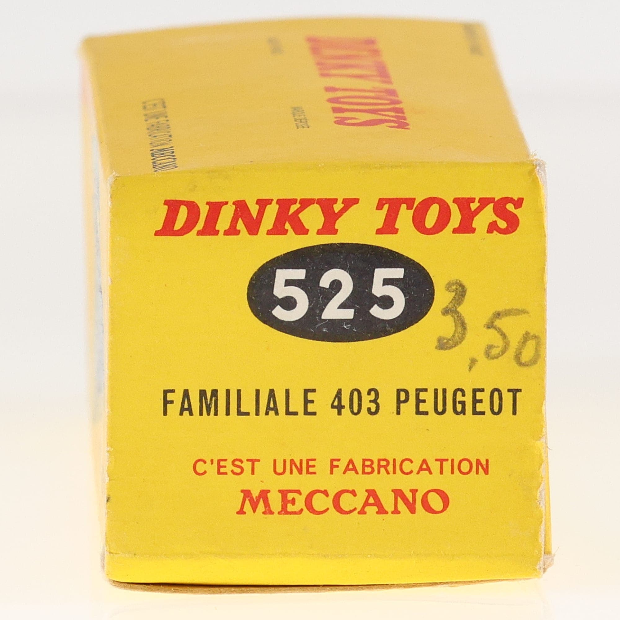 Dinky Toys 525 Peugeot 403 Familiale 1/43 Bleu clair Grade B avec boîte — miniature 4