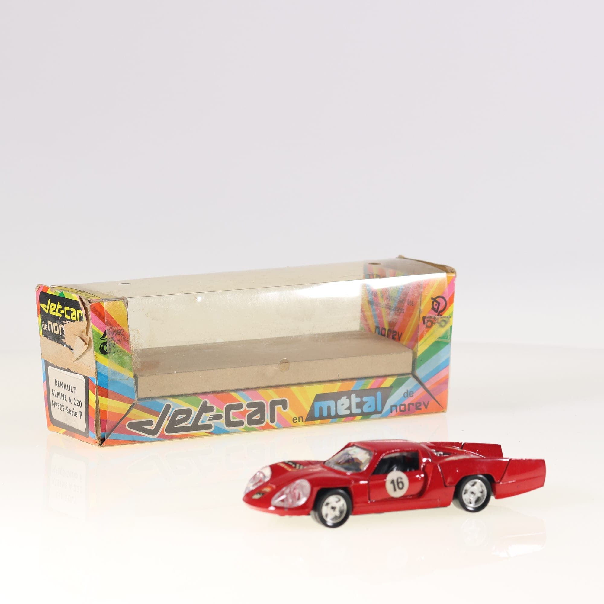 Norev Jet-Car n° 809 série P Renault Alpine A220 1/43 Rouge avec boîte
