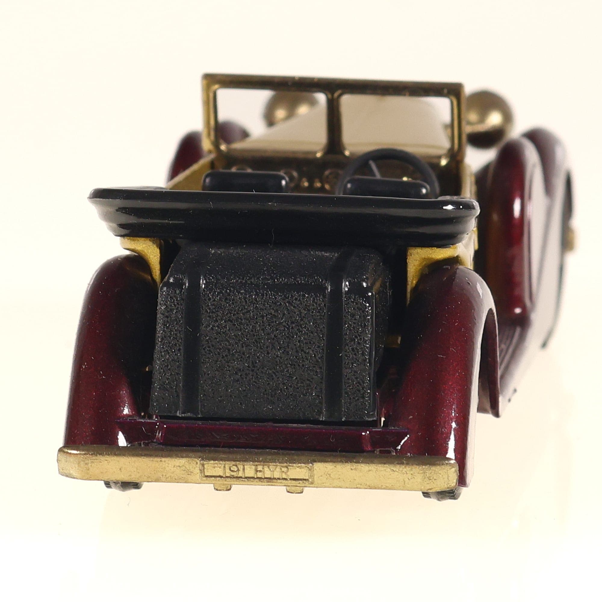 Matchbox Y-11 Lagonda 1938 Lagonda Drophead Coupé 1/43 jaune et bordeaux avec bo — miniature 8