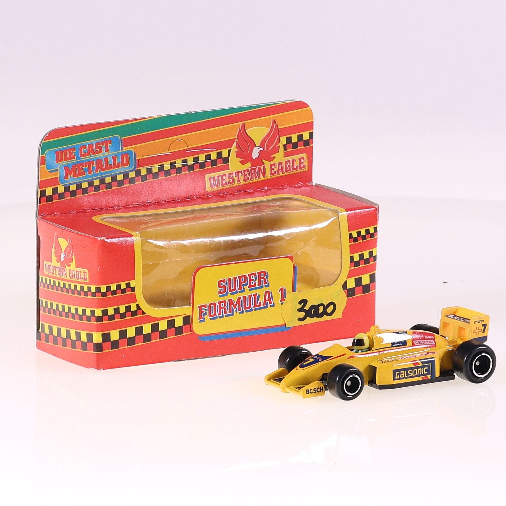  Welly 8250 Super Formula 1 1/64 Jaune avec boîte Western Eagle