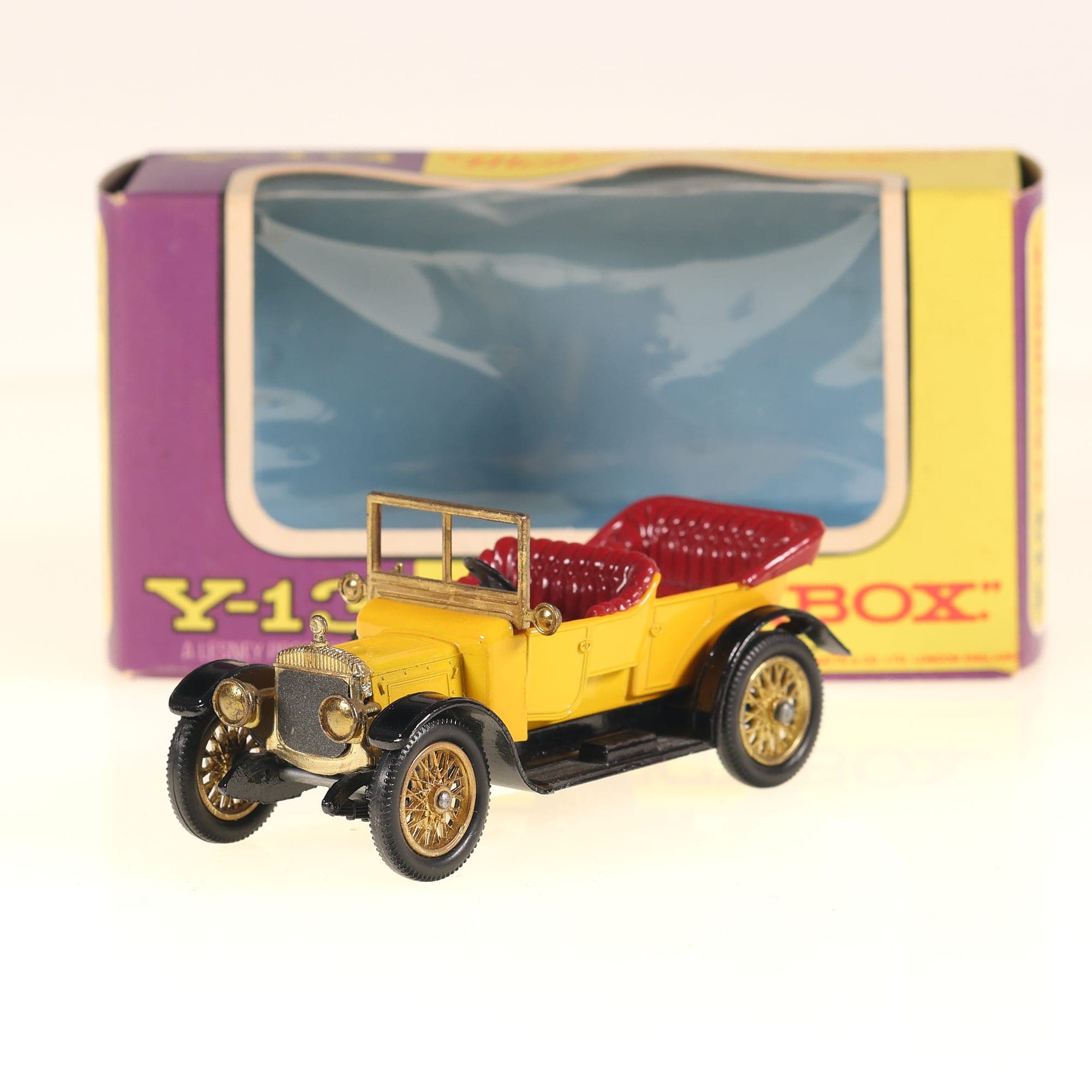Matchbox Y-13 Daimler 1911 Daimler 1/45 Jaune avec boîte