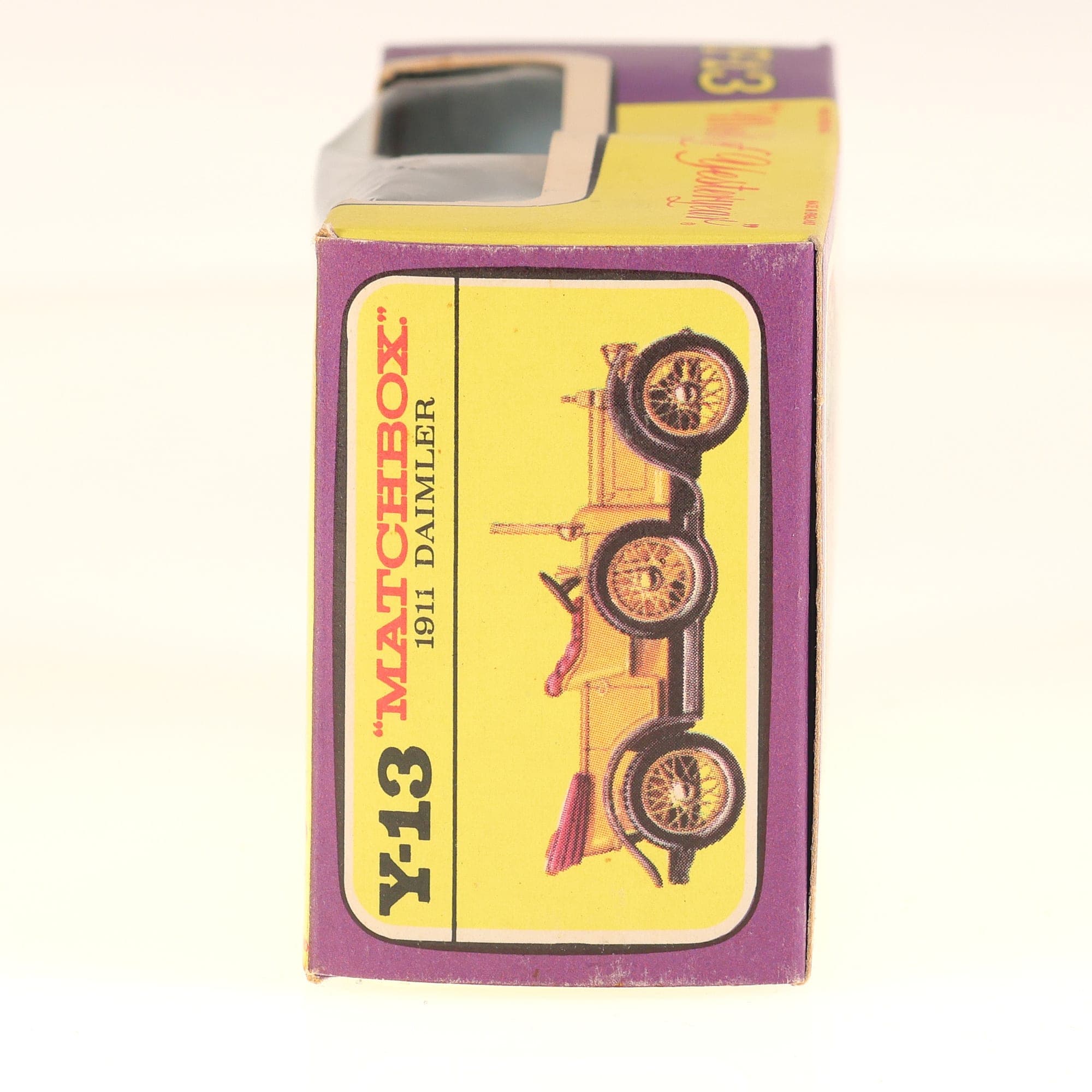 Matchbox Y-13 Daimler 1911 Daimler 1/45 Jaune avec boîte — miniature 4