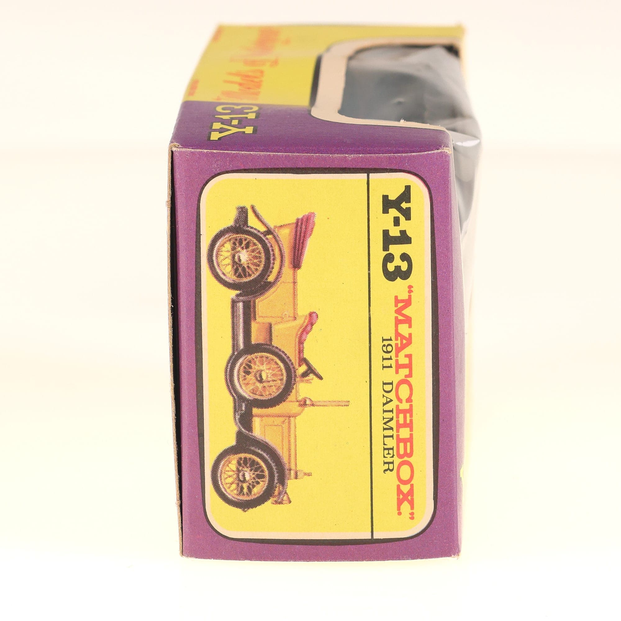 Matchbox Y-13 Daimler 1911 Daimler 1/45 Jaune avec boîte — miniature 6