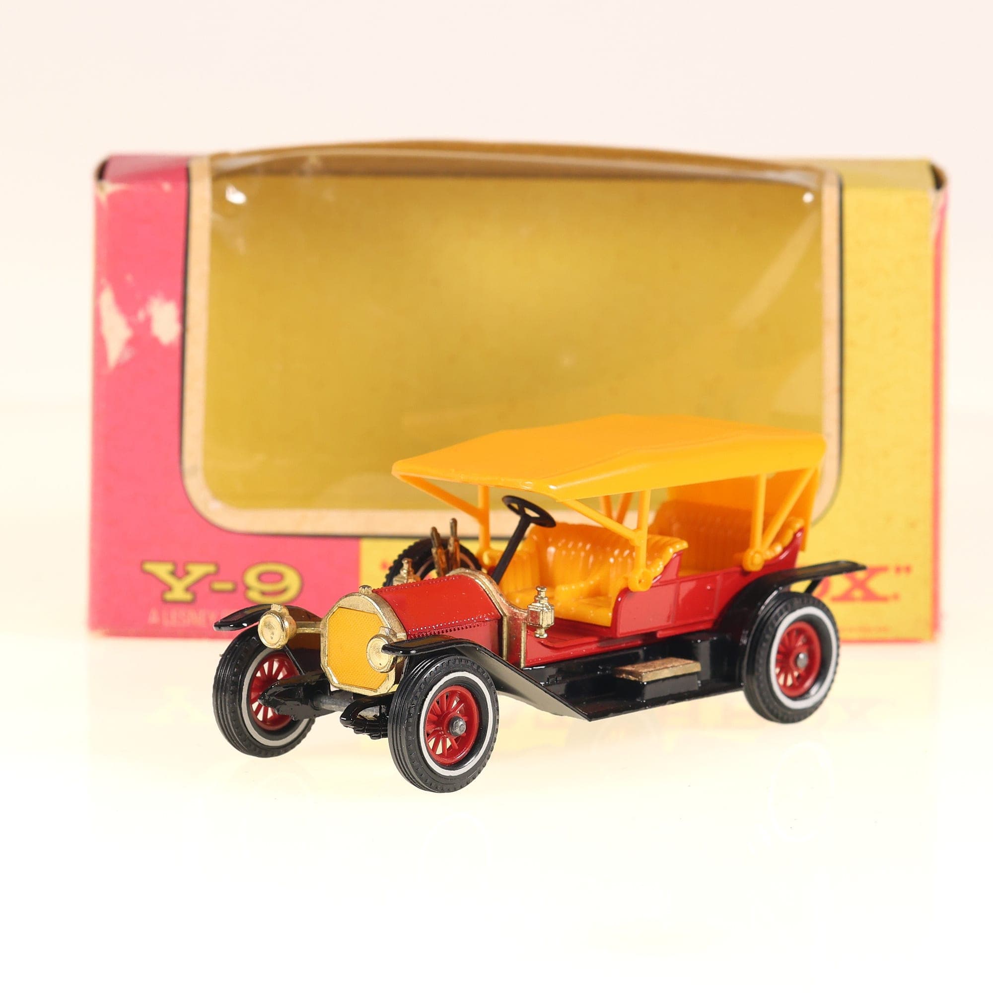 Matchbox Y-9 Simplex 1912 Simplex 1/43 Rouge et jaune Grade B avec boîte