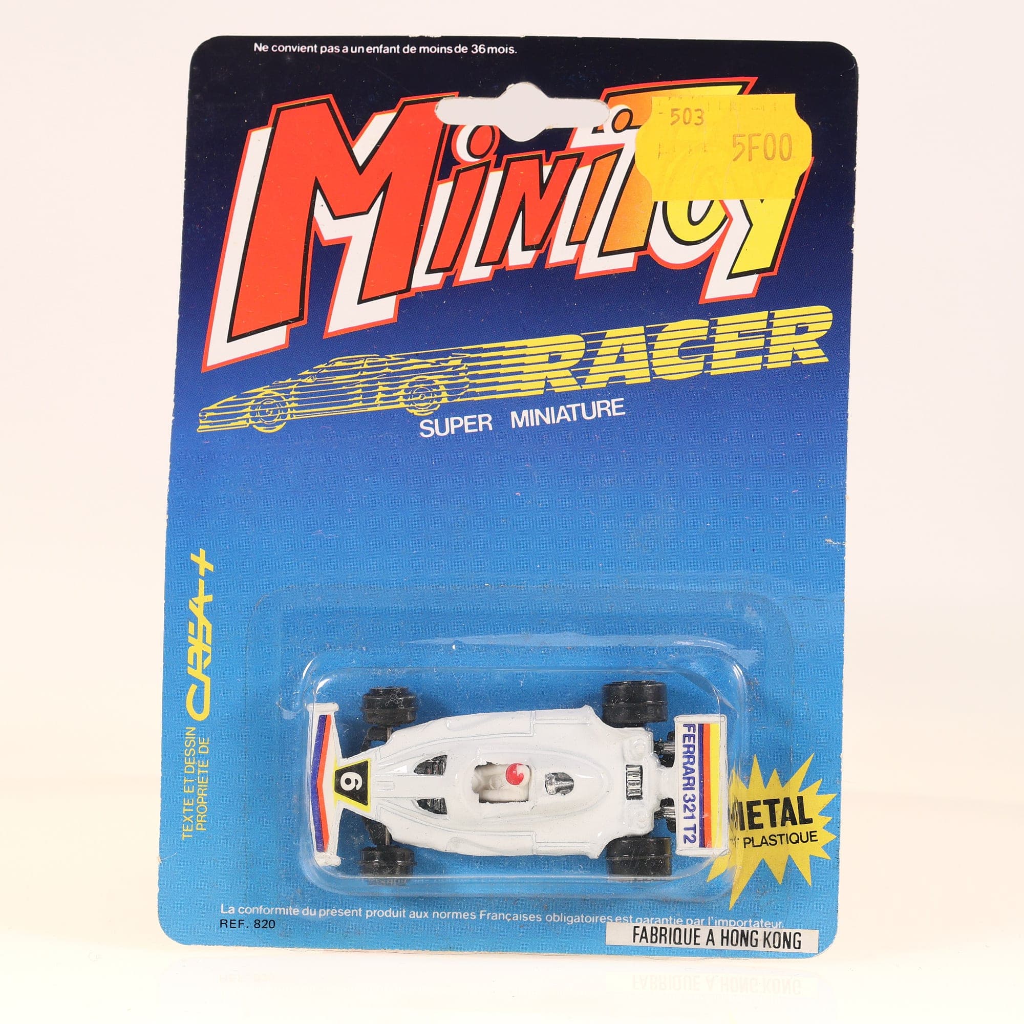 MiniToy 820 Ferrari 321 T2 1/55 Blanc neuf avec boîte made in Hong-Kong — photo 1