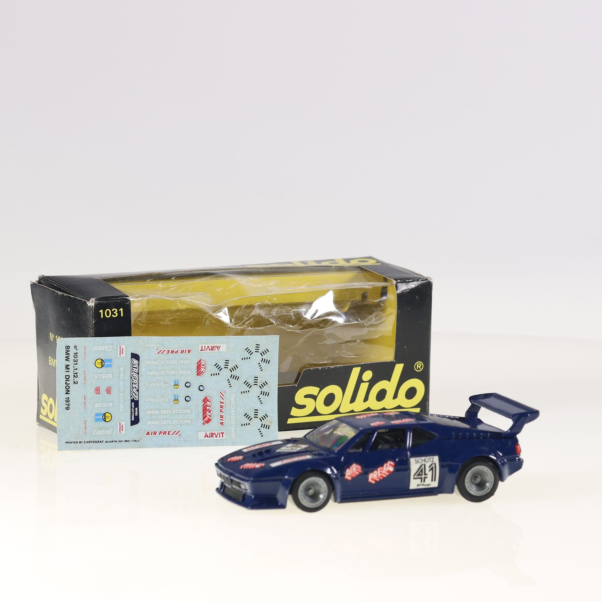 Solido 1031 BMW M1 Procar #41 Air Preza 1/43 Bleu avec boîte — photo 1