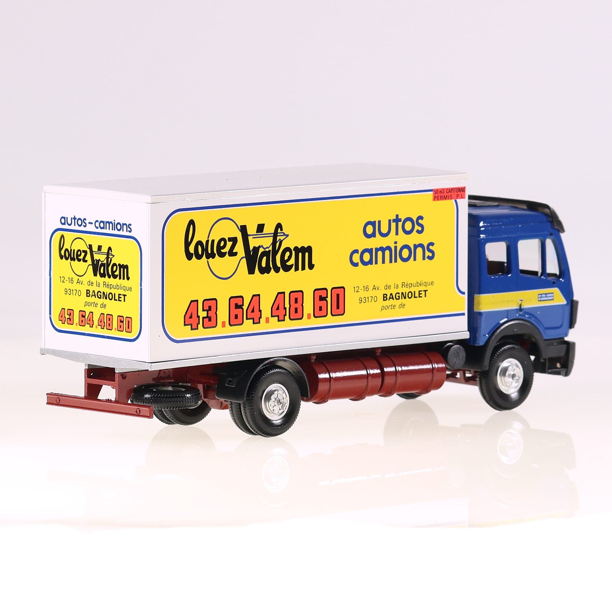 LBS Louez Valem Mercedes-Benz Camion bâché publicitaire 1/43 état A en boite — miniature 9