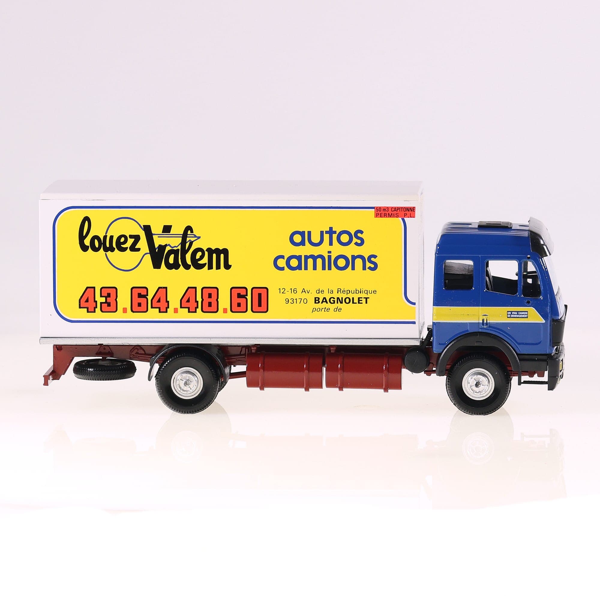 LBS Louez Valem Mercedes-Benz Camion bâché publicitaire 1/43 état A en boite — miniature 10