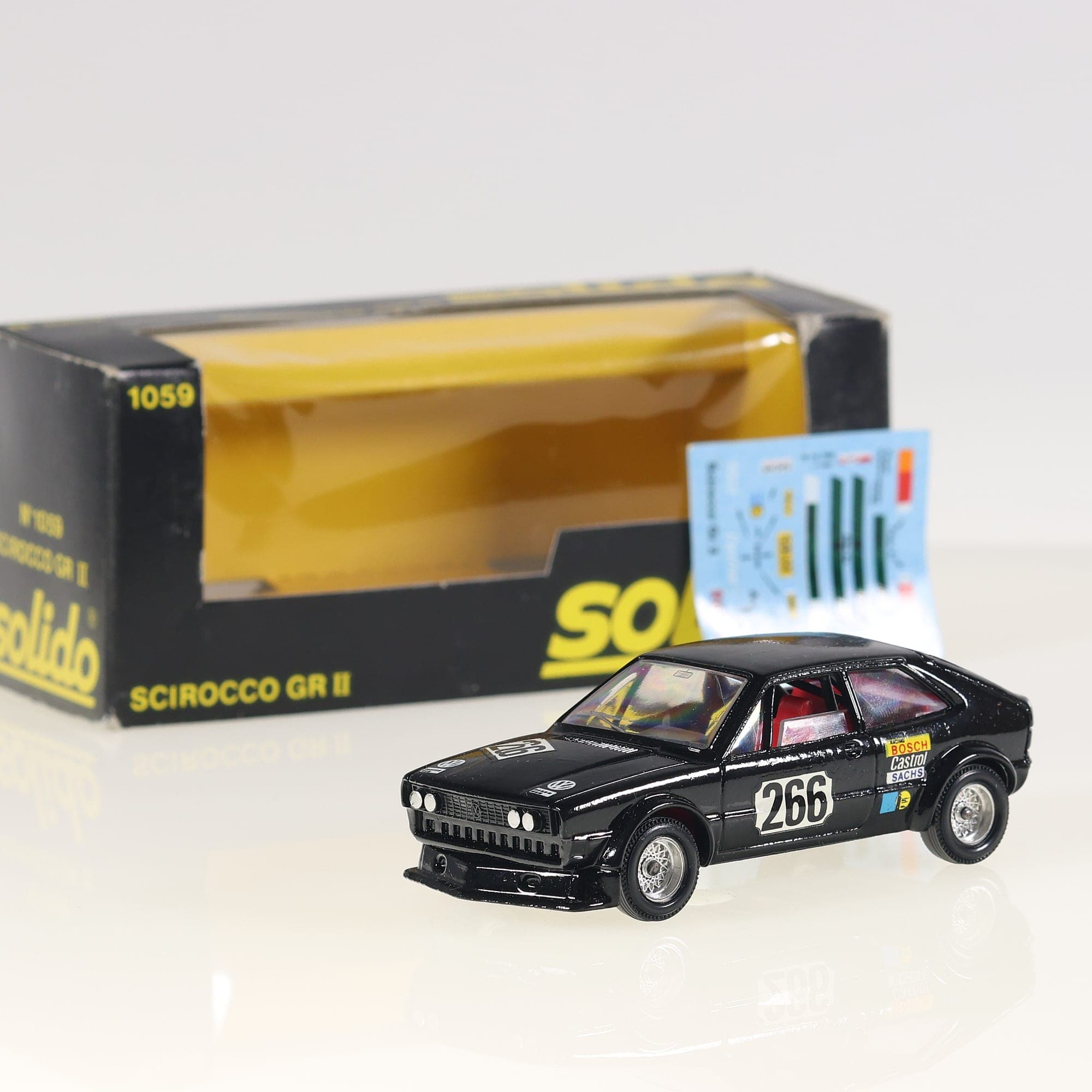 Solido 1059 VW Scirocco GR II #266 1/43 Noir avec boîte — photo 1