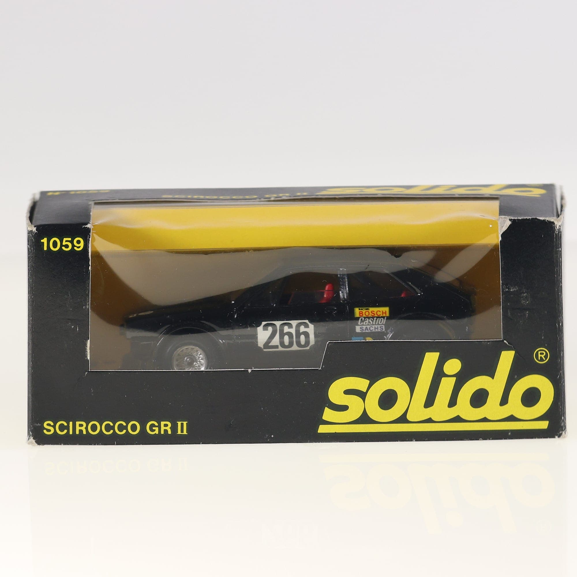 Solido 1059 VW Scirocco GR II #266 1/43 Noir avec boîte — miniature 3