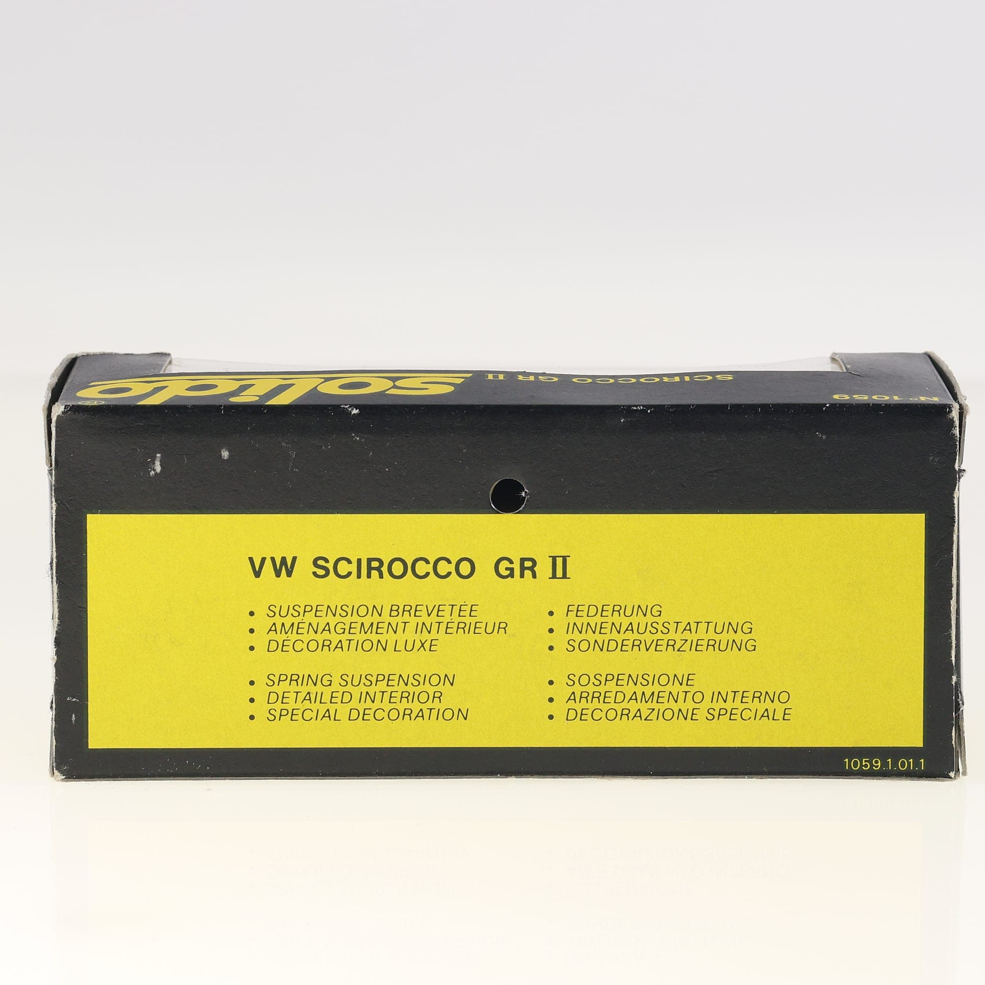 Solido 1059 VW Scirocco GR II #266 1/43 Noir avec boîte — miniature 5