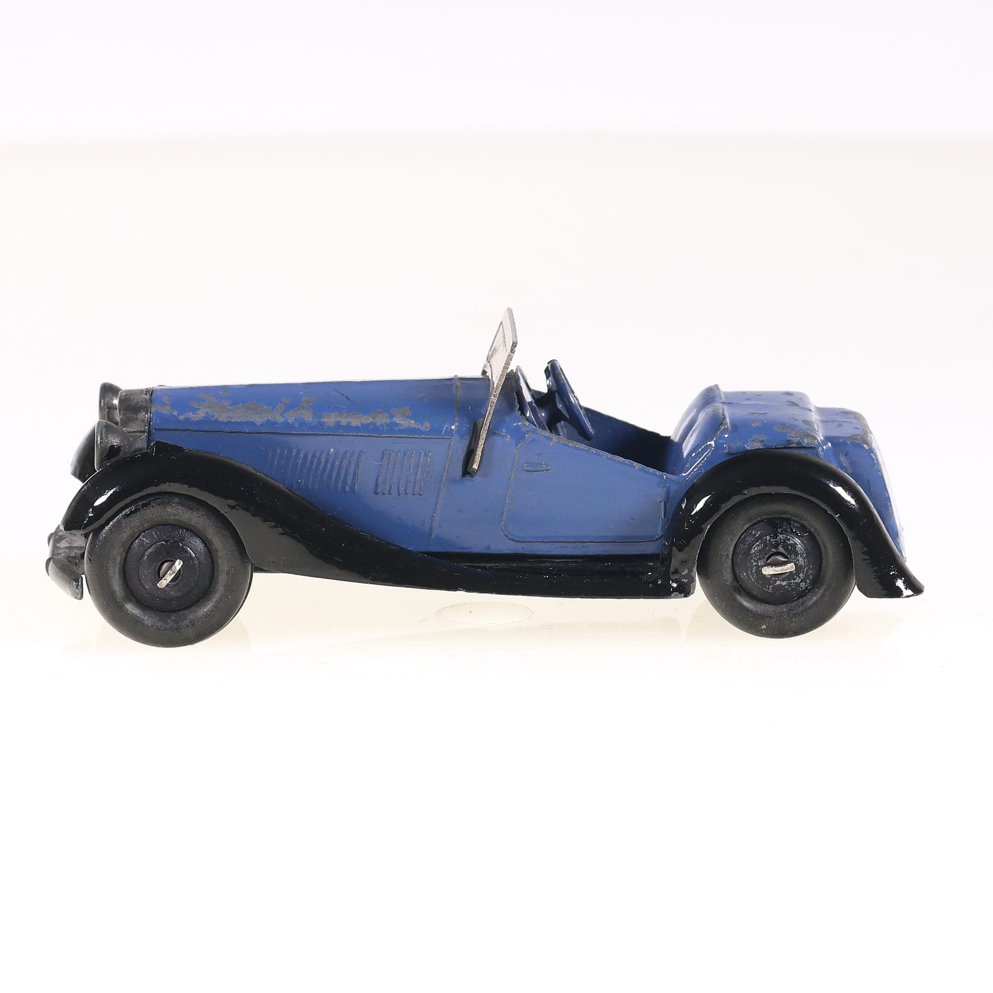 Dinky Toys 36E British salmson two seater sport 1/43 Bleu Grade C sans boîte — photo 1