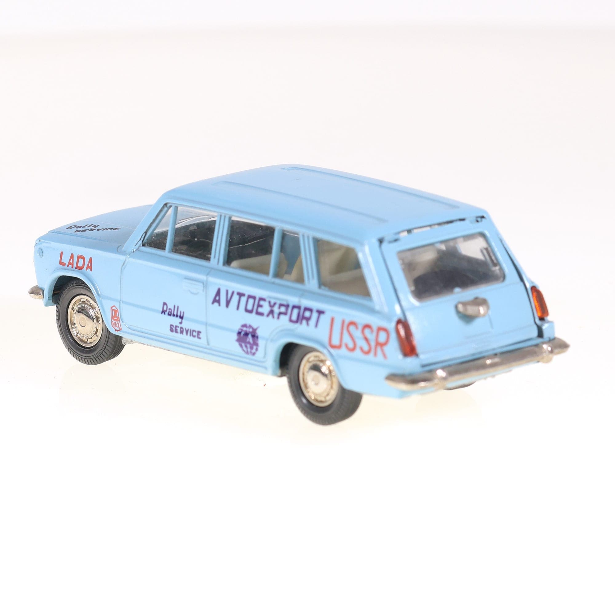 Saratov Moskvitch 2102 AVTOexport 1/43 Bleu ciel avec boîte de 1986 — miniature 13