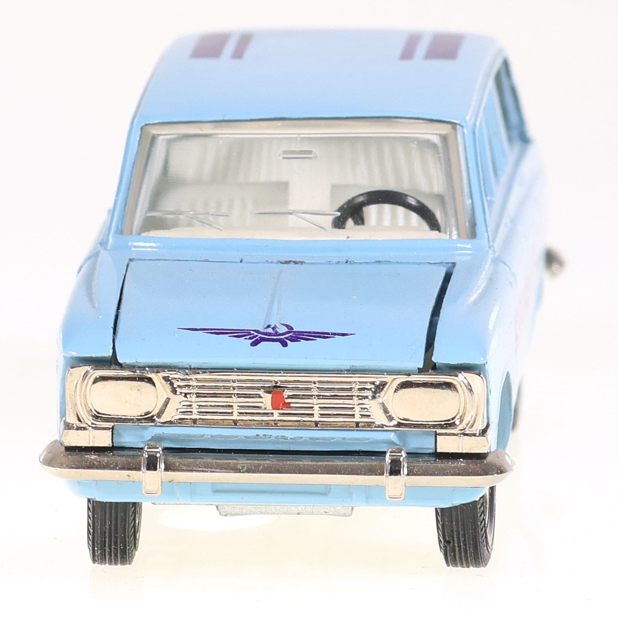 Saratov Moskvitch 2102 AVTOexport 1/43 Bleu ciel avec boîte de 1986 — miniature 17