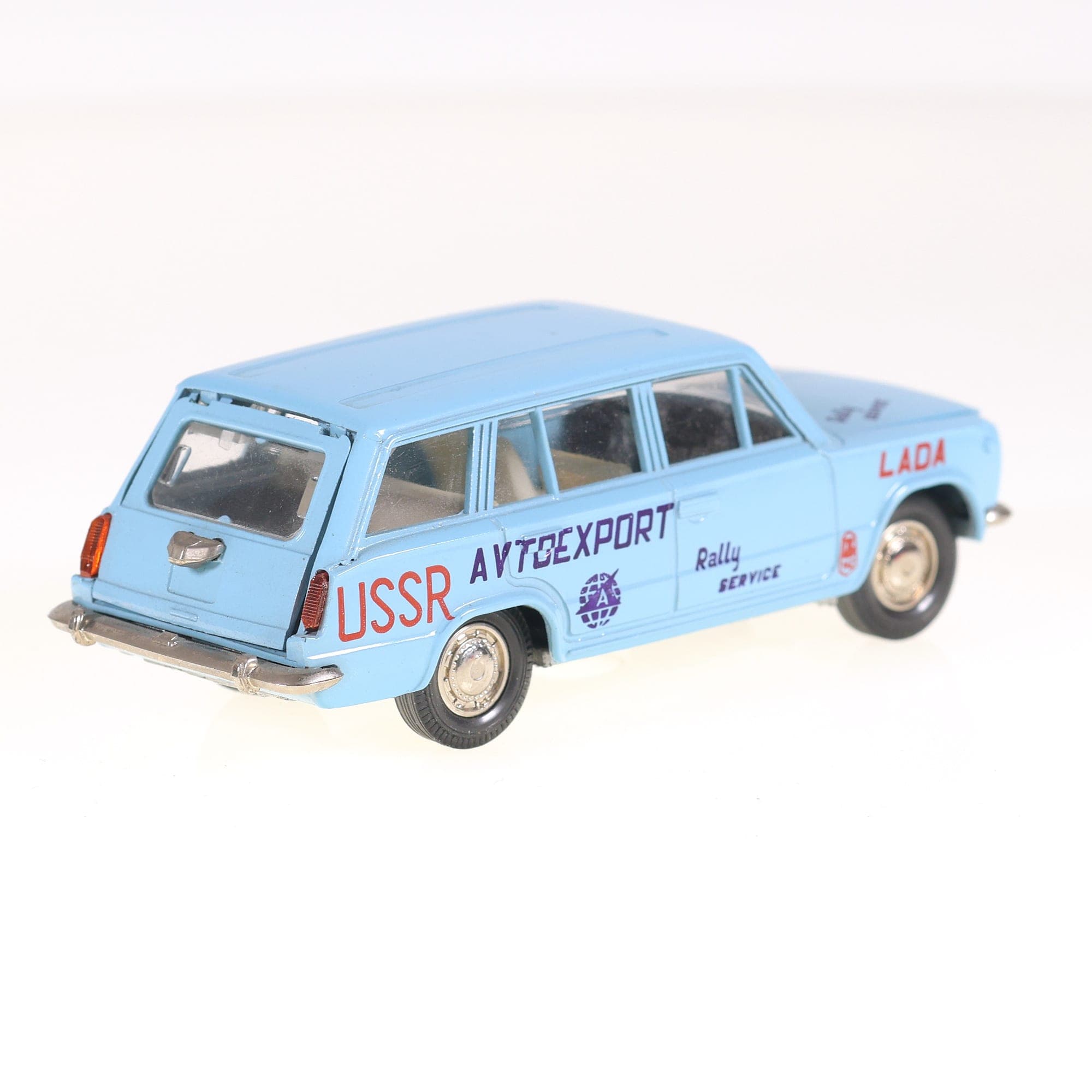 Saratov Moskvitch 2102 AVTOexport 1/43 Bleu ciel avec boîte de 1986 — miniature 25