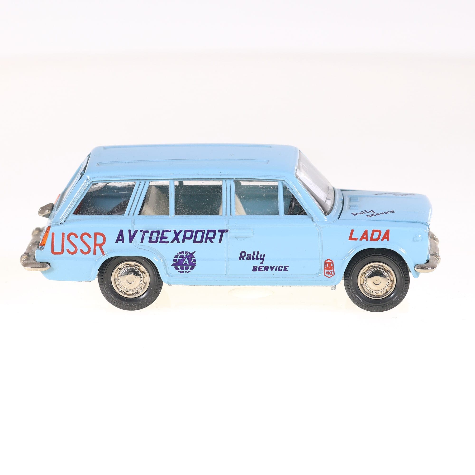 Saratov Moskvitch 2102 AVTOexport 1/43 Bleu ciel avec boîte de 1986 — miniature 26