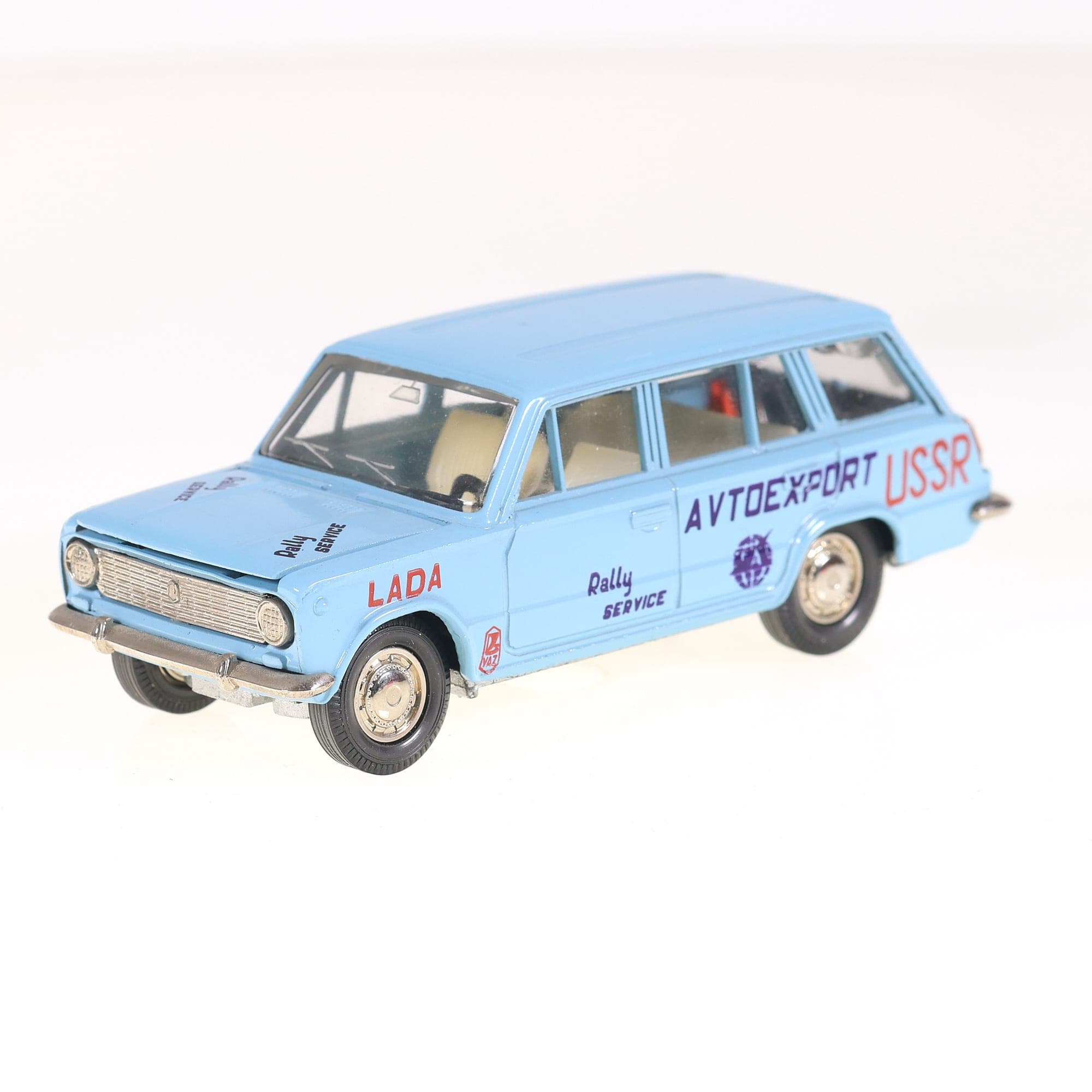 Saratov Moskvitch 2102 AVTOexport 1/43 Bleu ciel avec boîte de 1986 — miniature 29
