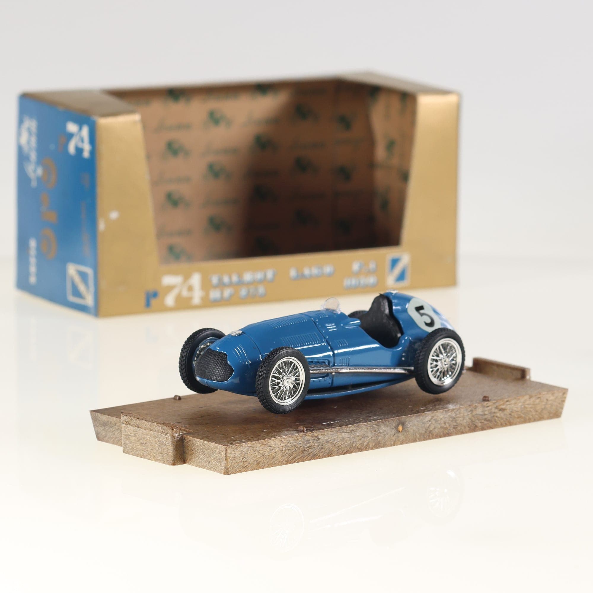 Brumm R74 Talbot Lago F1 HP 275 1950 #5 1/43 Bleu avec boîte