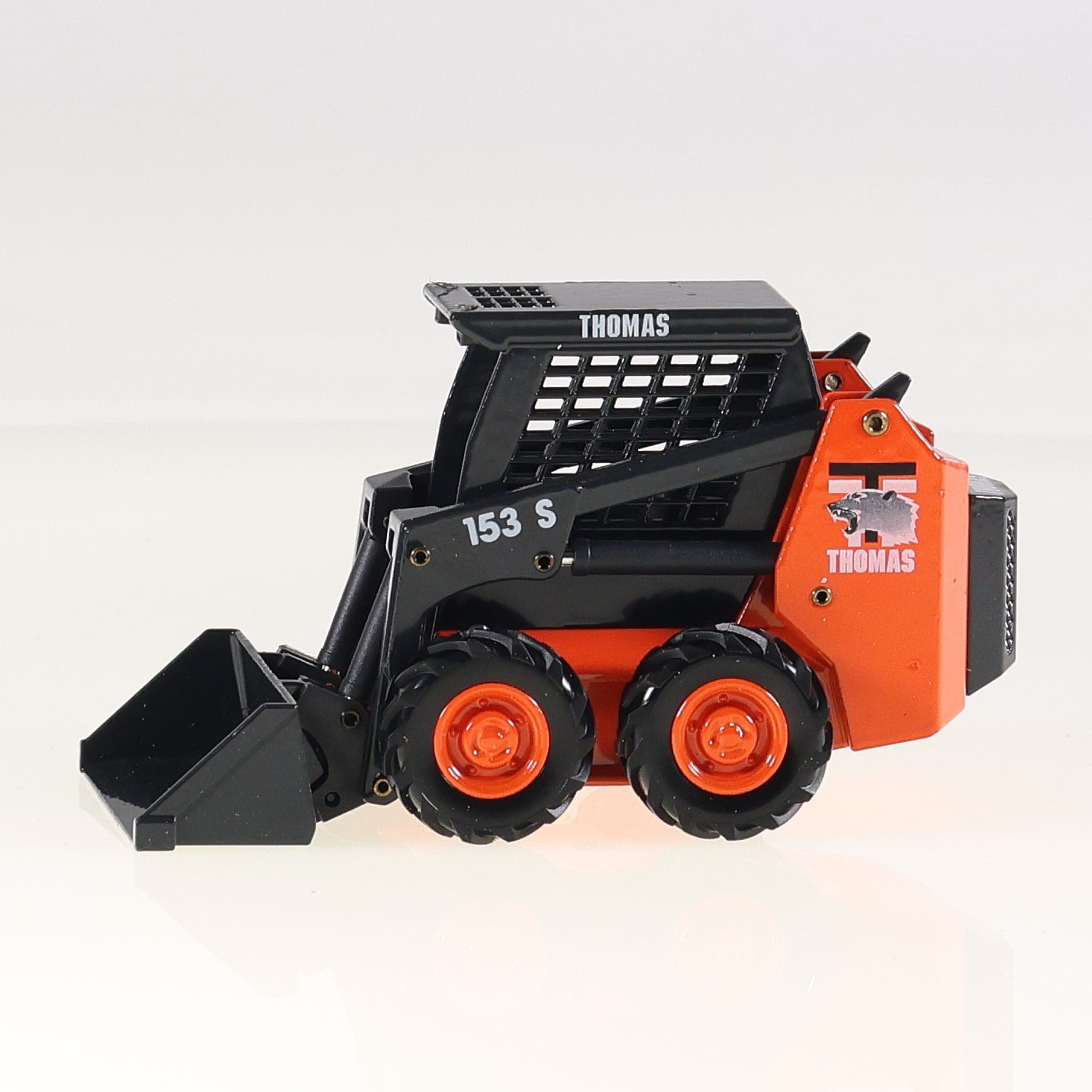 Joal 190 Thomas 153 S Skid Steer Loader 1/32 Noir et orange neuf avec boîte — miniature 2