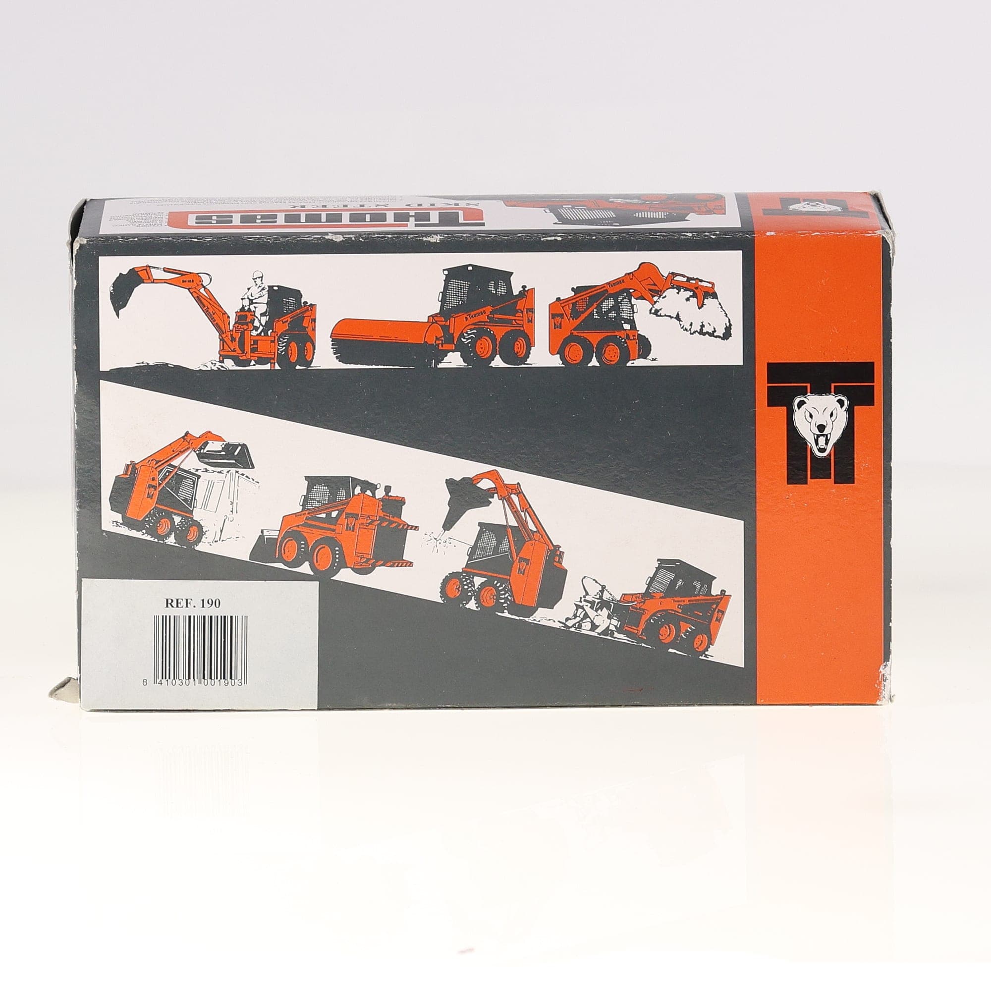 Joal 190 Thomas 153 S Skid Steer Loader 1/32 Noir et orange neuf avec boîte — miniature 5