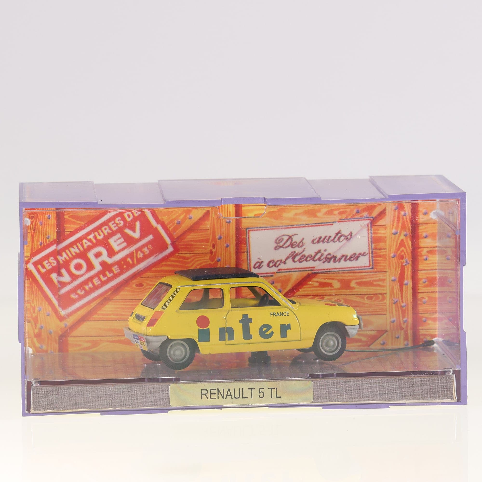 Norev Renault 5 TL Tour de France Inter 1/43 Jaune avec boîte