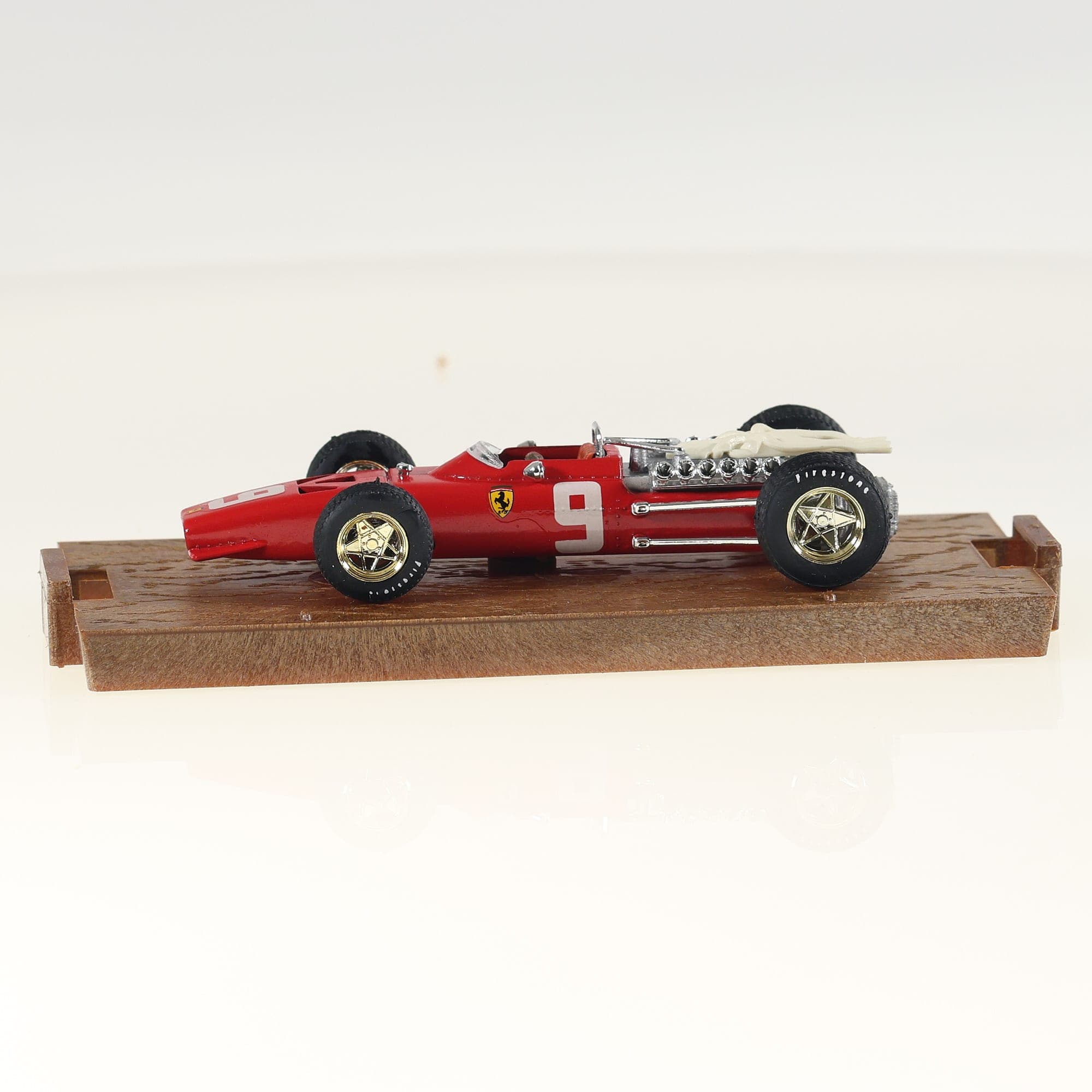 Brumm  Ferrari 312 F1 HP 400 1968 r172 #9 1/43 Rouge avec boîte — miniature 5