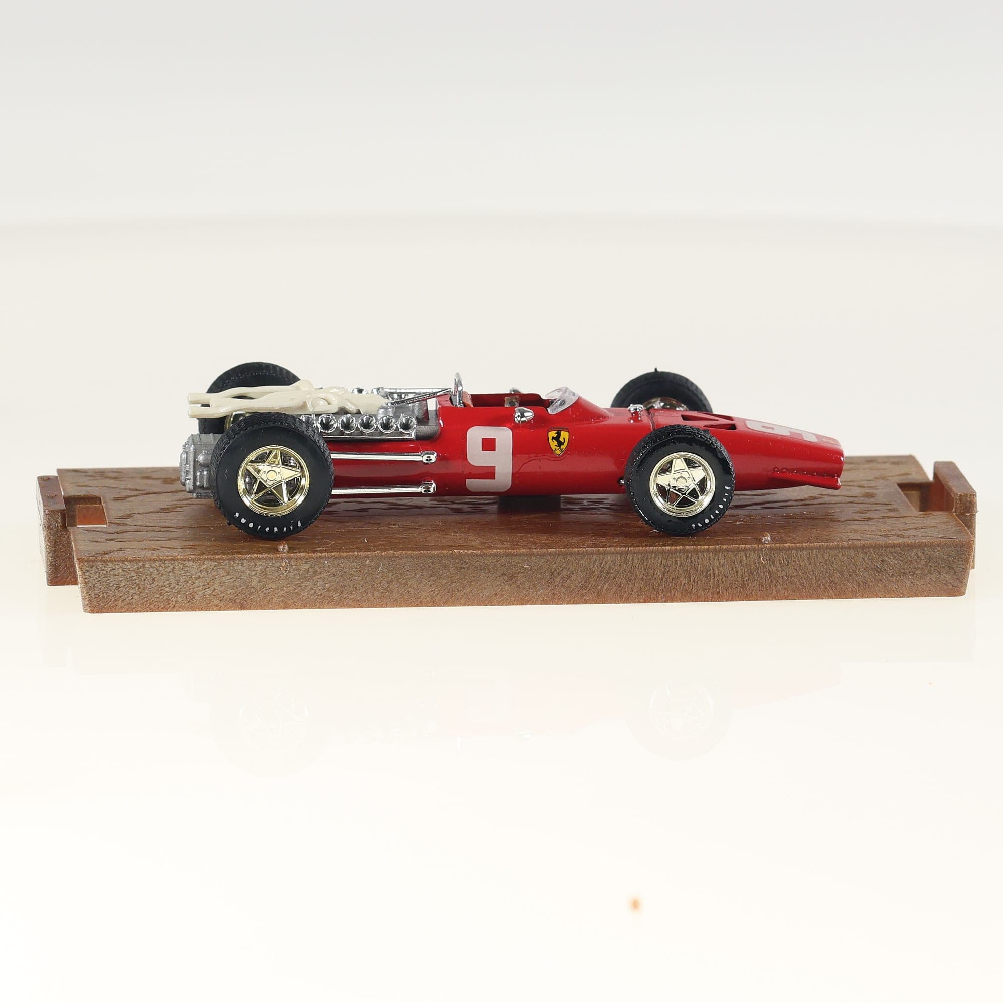 Brumm  Ferrari 312 F1 HP 400 1968 r172 #9 1/43 Rouge avec boîte — miniature 7
