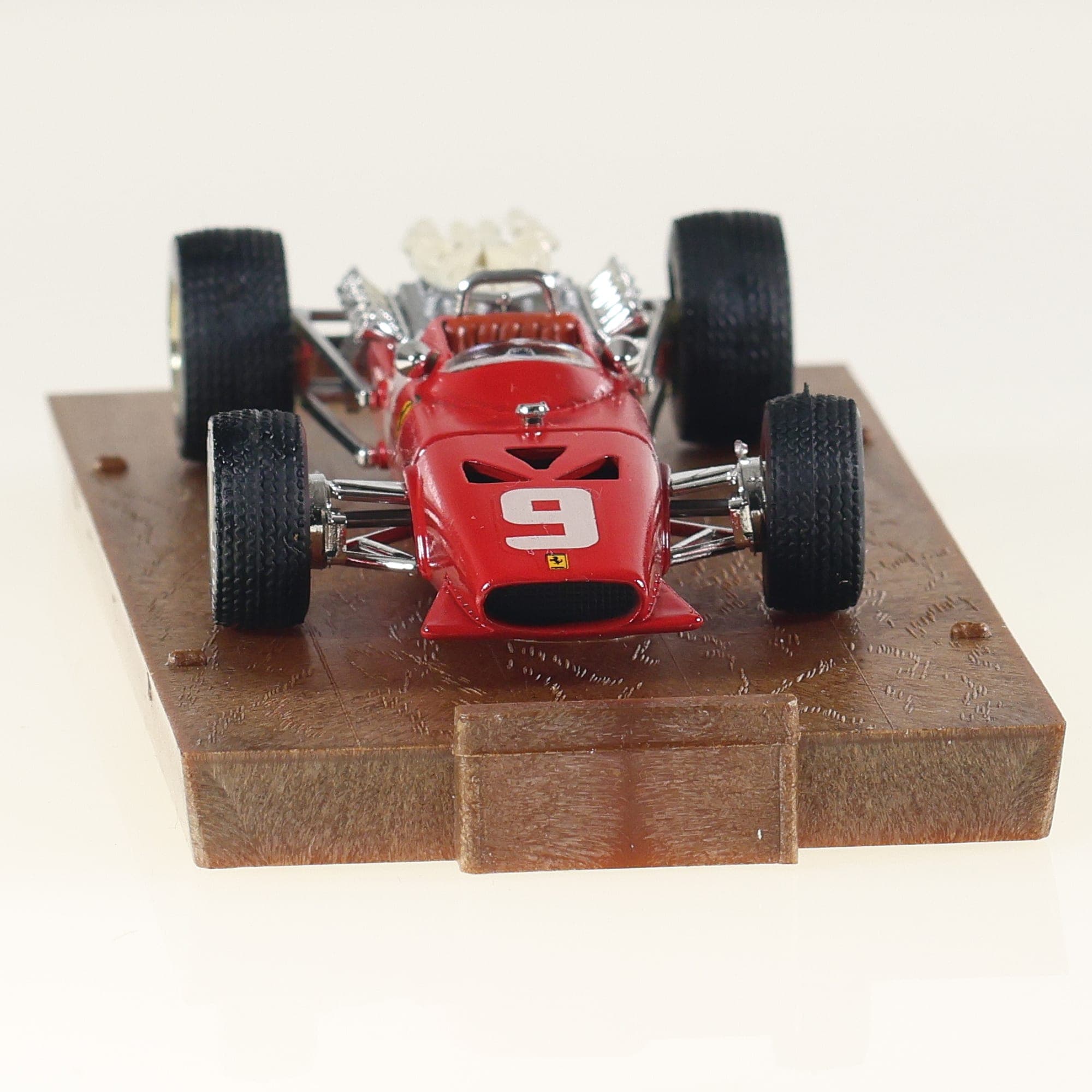 Brumm  Ferrari 312 F1 HP 400 1968 r172 #9 1/43 Rouge avec boîte — miniature 8