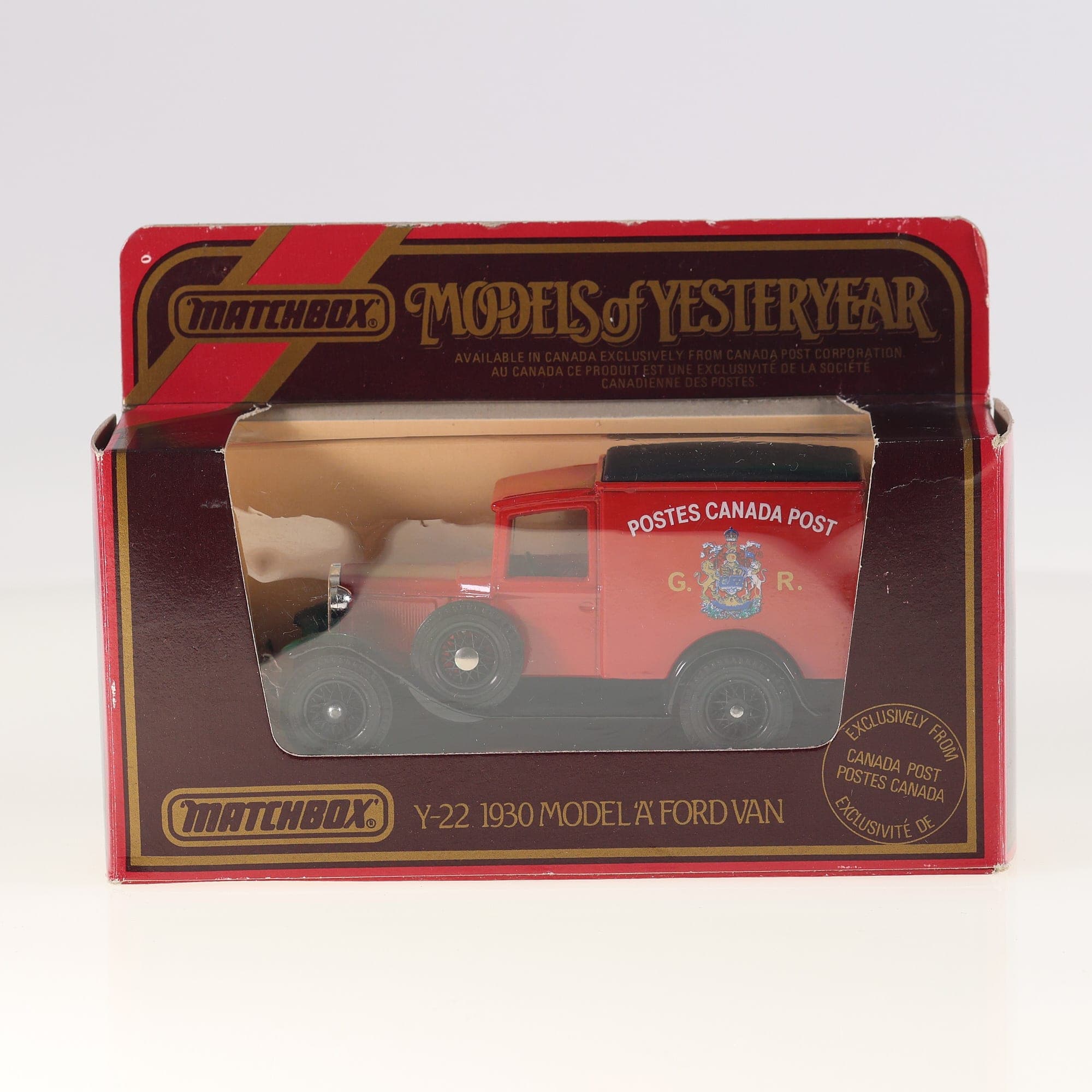 Matchbox Y-22 Ford 1930 Model A Ford Van Postes Canada Post 1/40 Rouge avec boît — miniature 3
