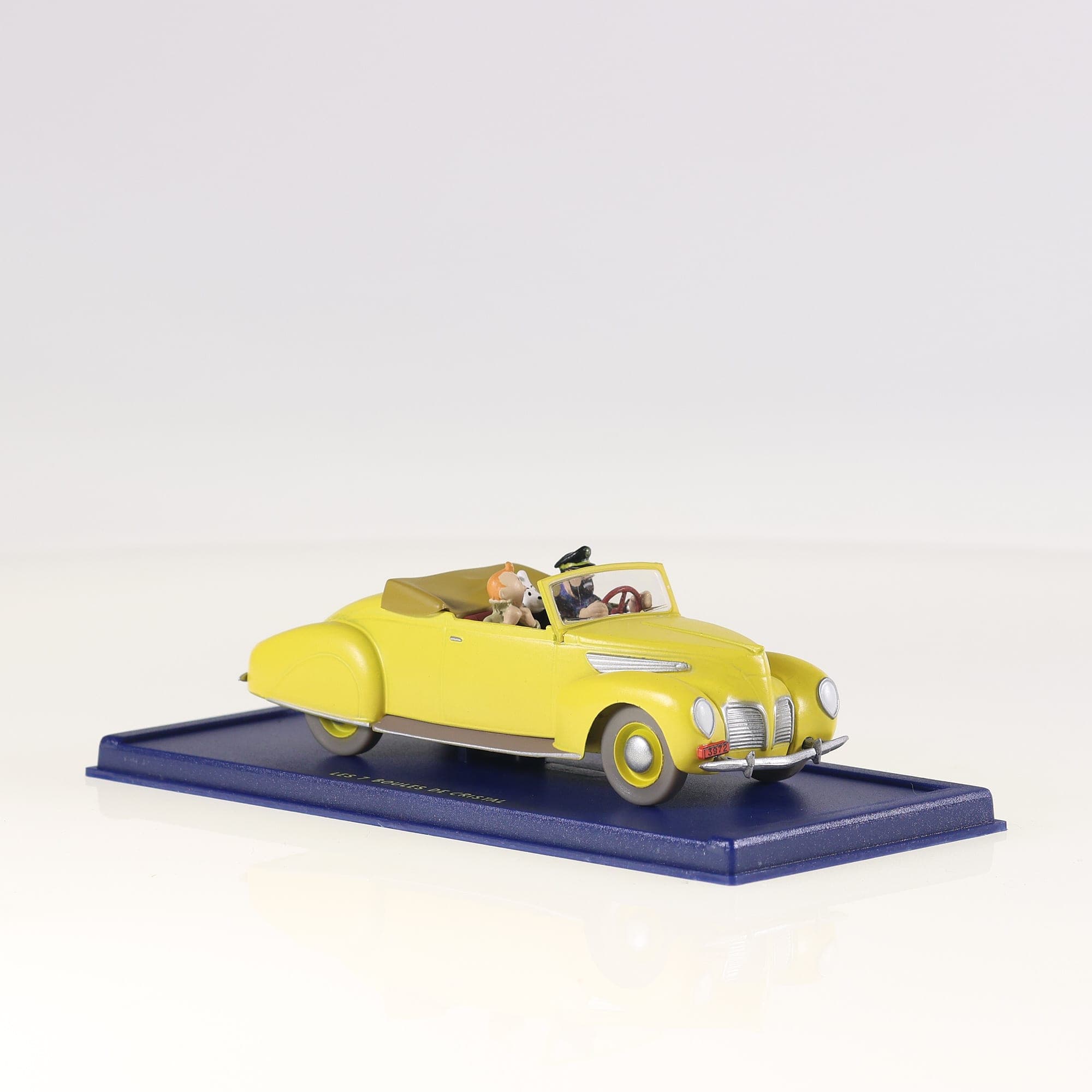 Atlas Tintin Lincoln Zephyr Cabriolet 1939 Capitaine Haddock  2 118 012 Jaune — miniature 12