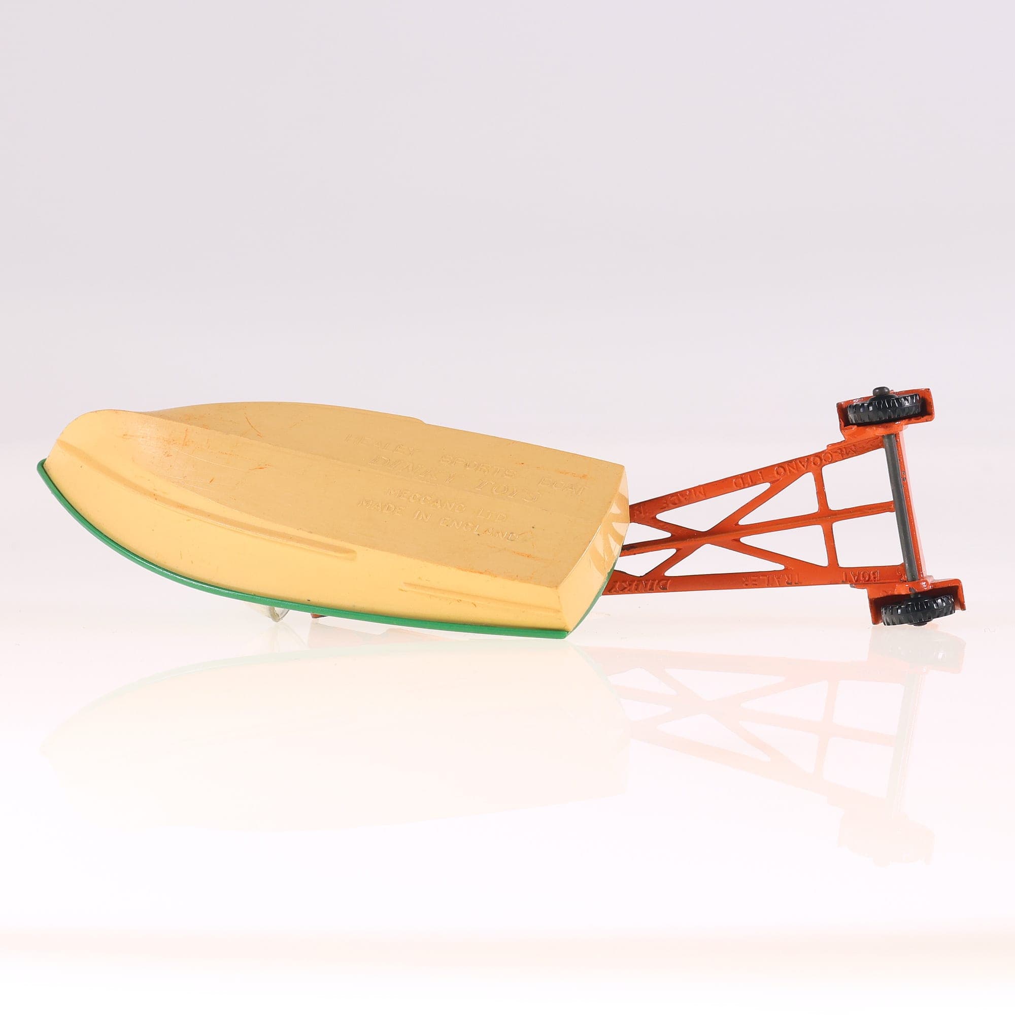 Dinky Toys n° 796 Healey Sports Boat on Trailer 1/43 bateau vert avec boîte — miniature 14