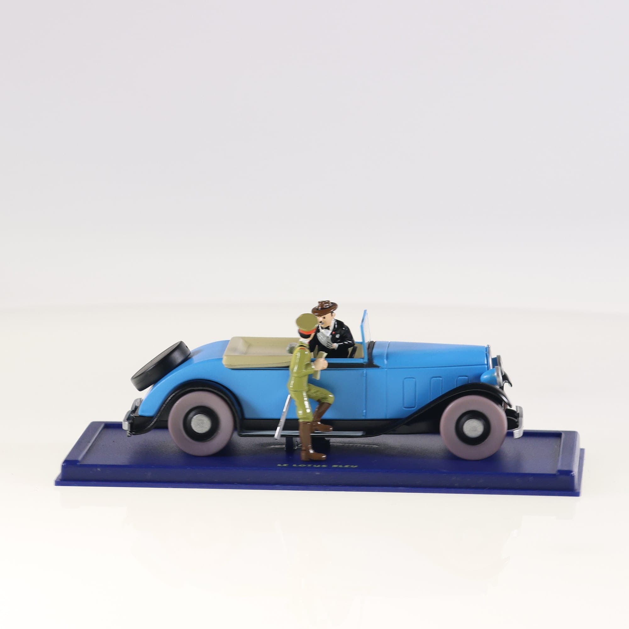 Atlas Tintin 2 118 068 La décapotable du Lotus bleu 1/43 Bleu avec boîte — miniature 11