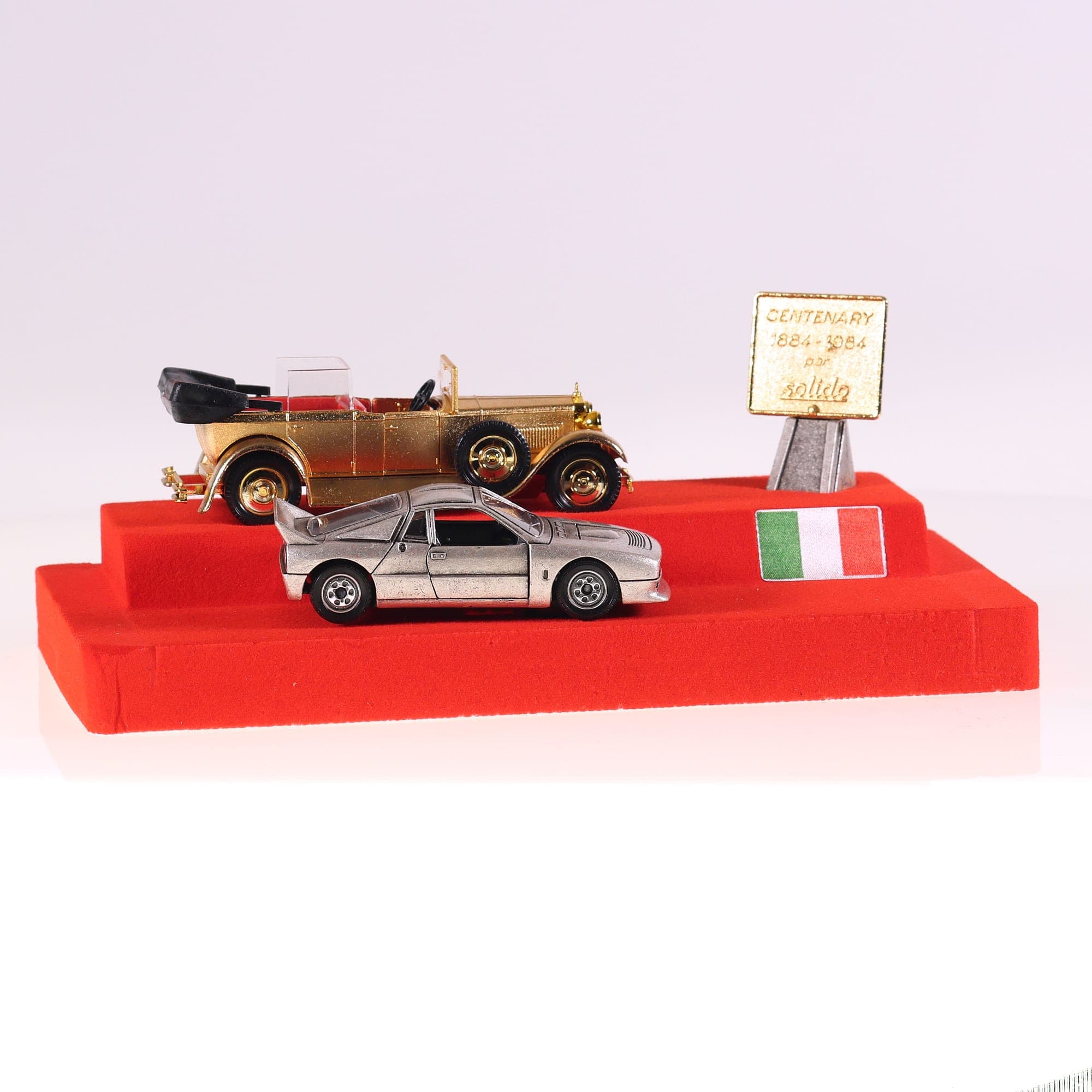 Solido Coffret Centenaire 1884-1984 Rolls Royce et Jaguar Or & Argent 1/43 — miniature 2