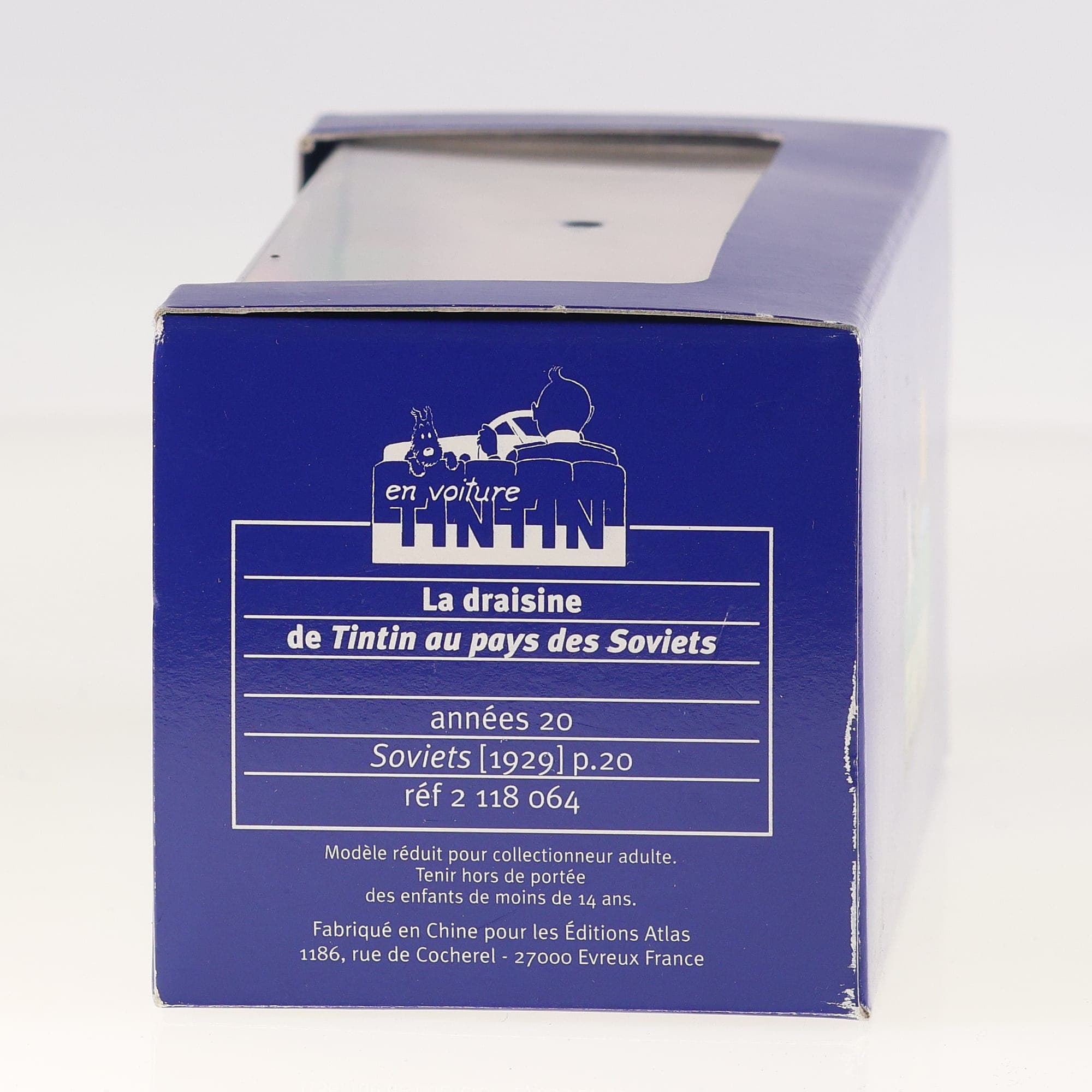 Atlas Tintin 2 118 064 Draisine de Tintin au pays des Soviets 1/43 Blanc — miniature 5