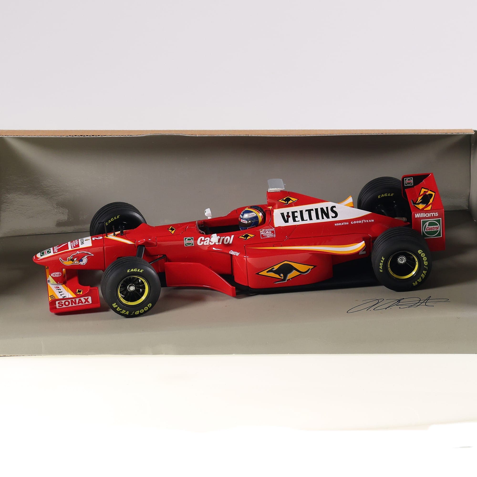 Minichamps Paul's model art Williams Mecachrome FW20 HHF #2 1/18 Rouge avec boît — miniature 7
