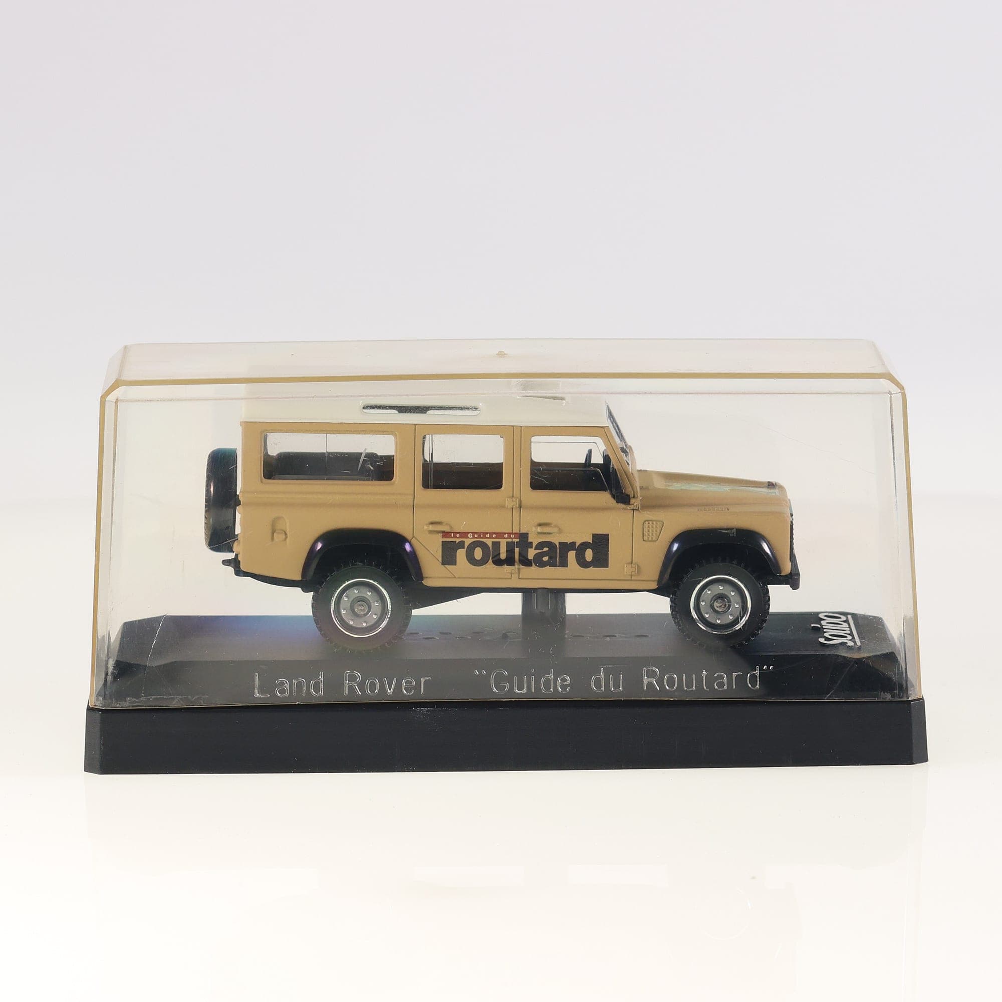 Land Rover Solido Defender 90 Guide du Routard 1/43 Beige/Blanc avec boîte — miniature 4