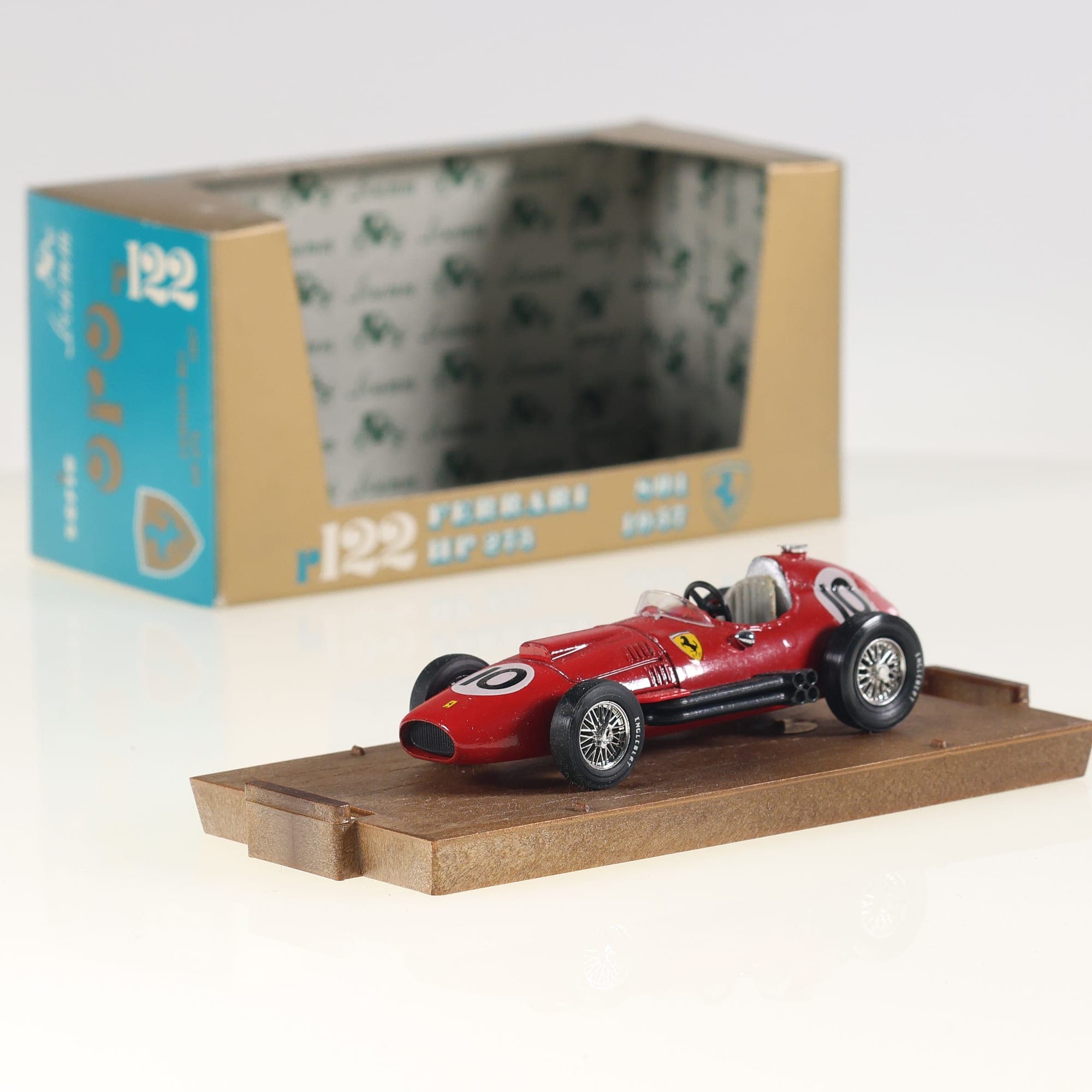 Brumm Ferrari 801 F1 HP 275 1957 r122 #10 1/43 Rouge avec boîte
