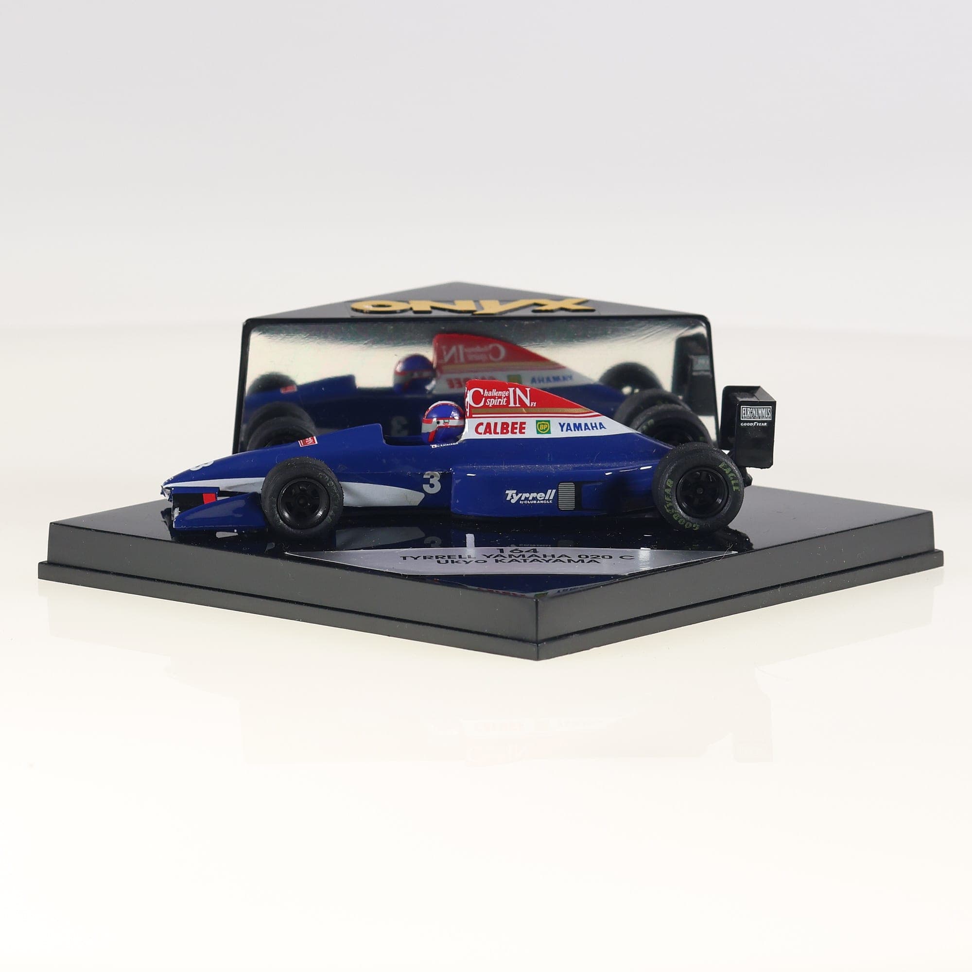 Onyx 164 Yamaha Tyrrell 020C Ukyo Katayama #3 1/43 Bleu/Blanc avec boîte