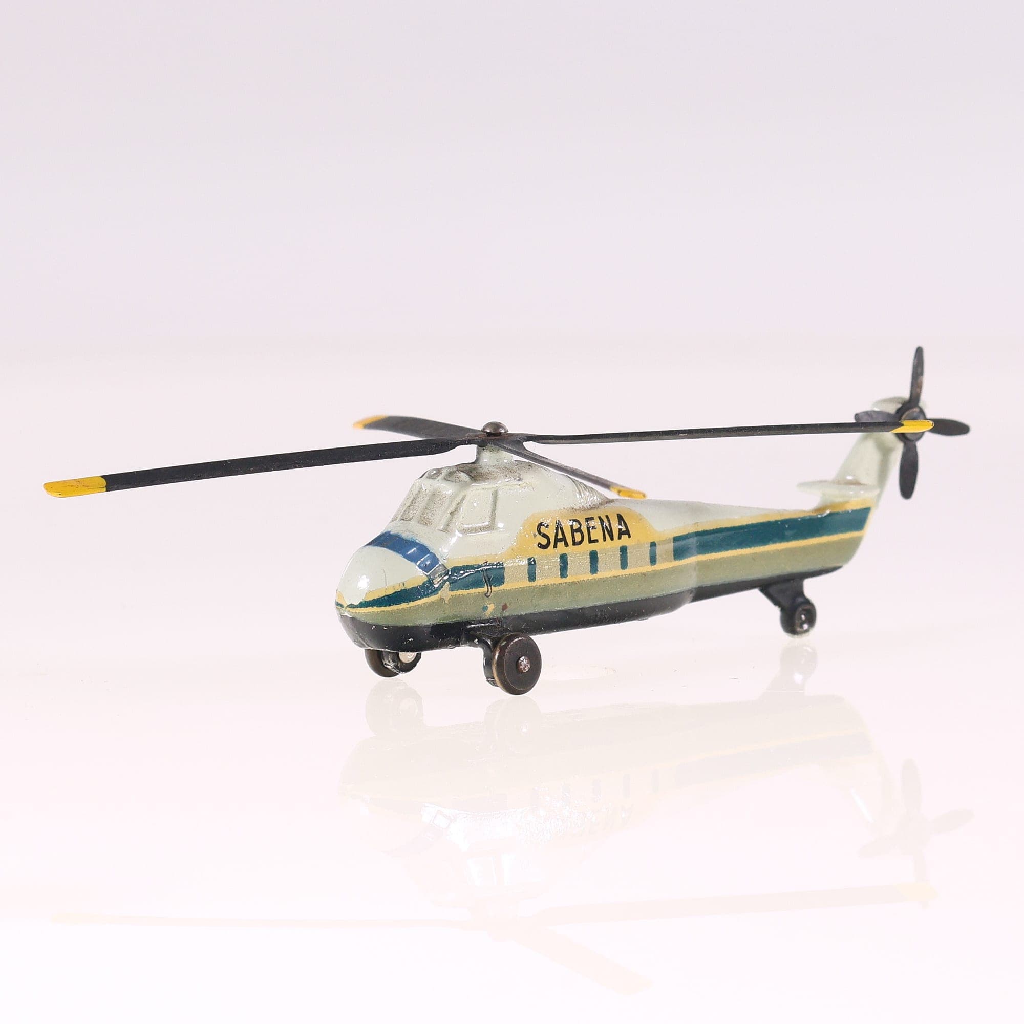 Dinky Toys 60D Sikorsky Hélicoptère Sikorsky S.58 Sabena 1/100 Blanc/bleu/jaune  — miniature 13