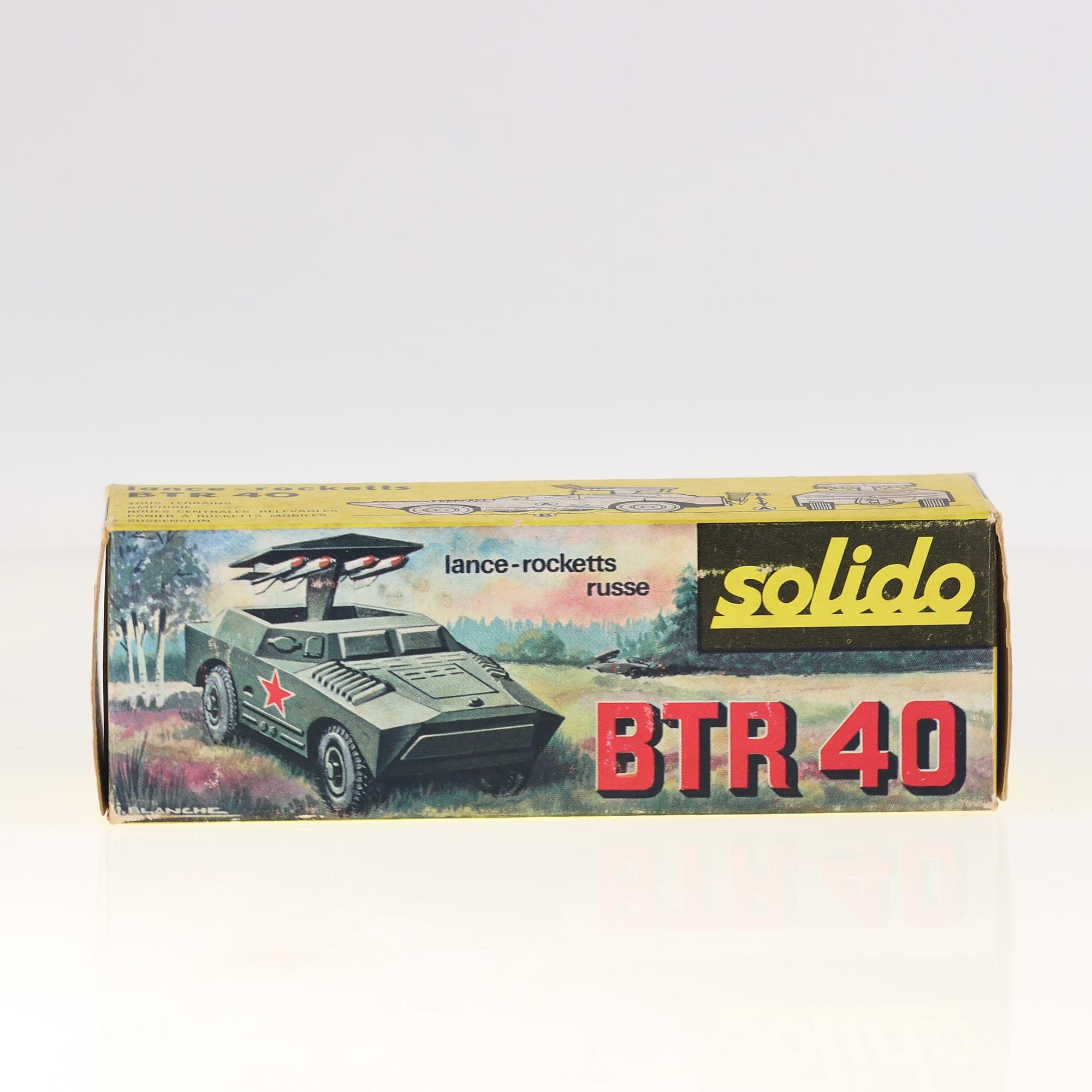 Solido 225 BTR lance rocket russe BTR-40 1/50 vert foncé militaire avec boîte — miniature 3
