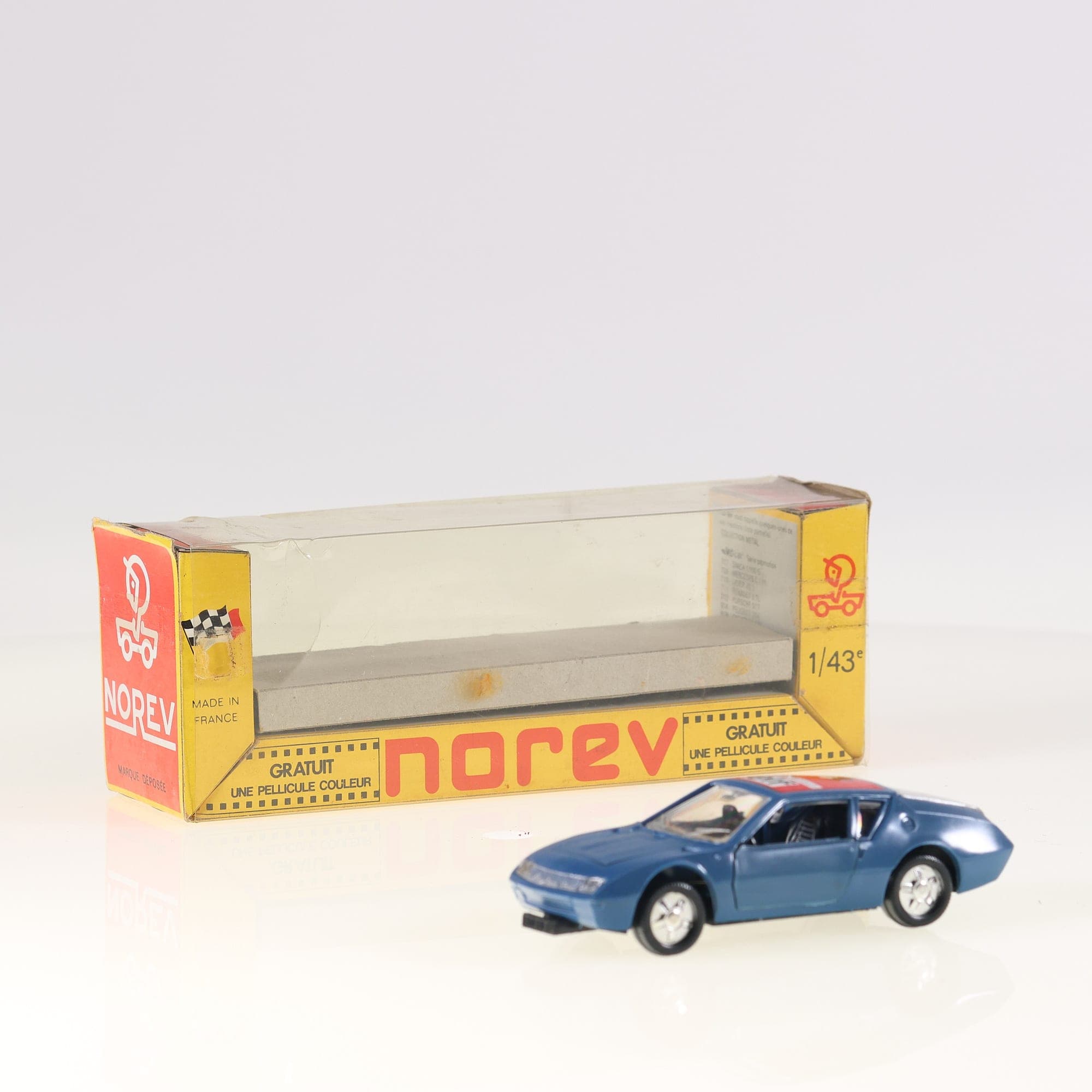 Norev 812 série P Renault Alpine A310 Rallye 1/43 Bleu avec boîte