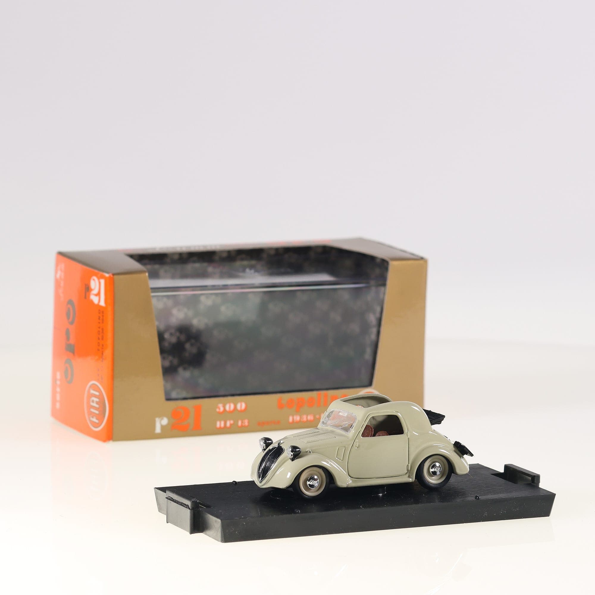 Brumm Oro r21 Fiat 500 Topolino HP13 aperta 1936-1948 1/43 Beige avec boîte